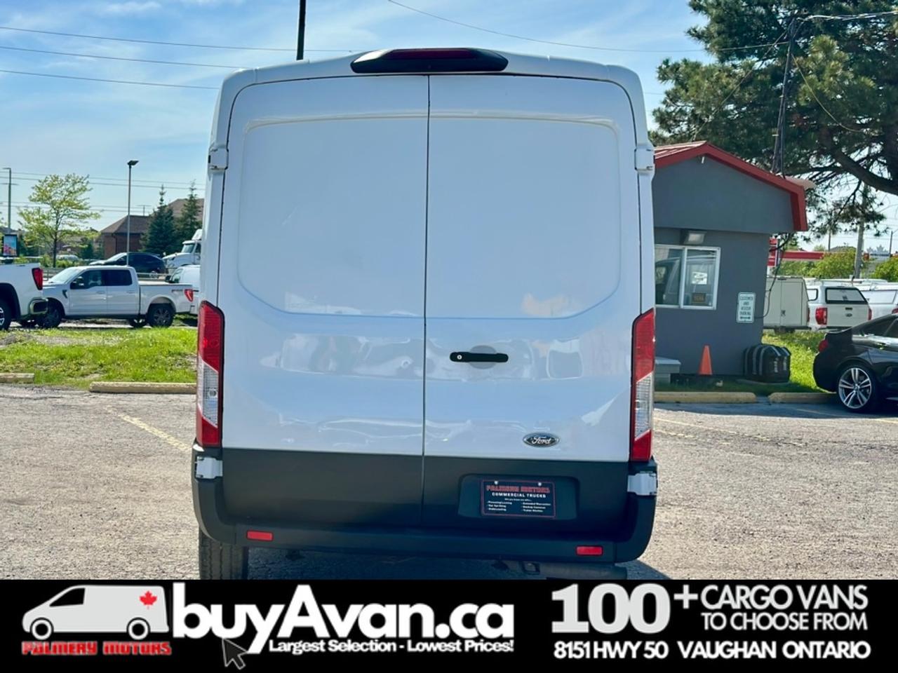 2021 Ford Transit Cargo Van Cargo 148 WB Mid Roof + Divider   CERTIFIED Photo