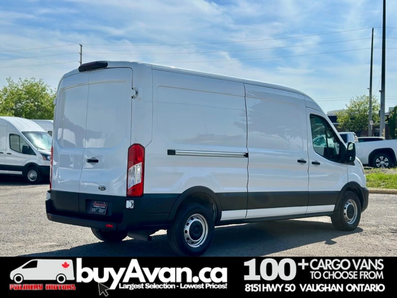 2021 Ford Transit Cargo Van Cargo 148 WB Mid Roof + Divider   CERTIFIED Photo