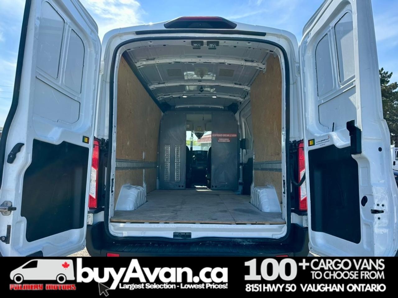 2021 Ford Transit Cargo Van Cargo 148 WB Mid Roof + Divider   CERTIFIED Photo