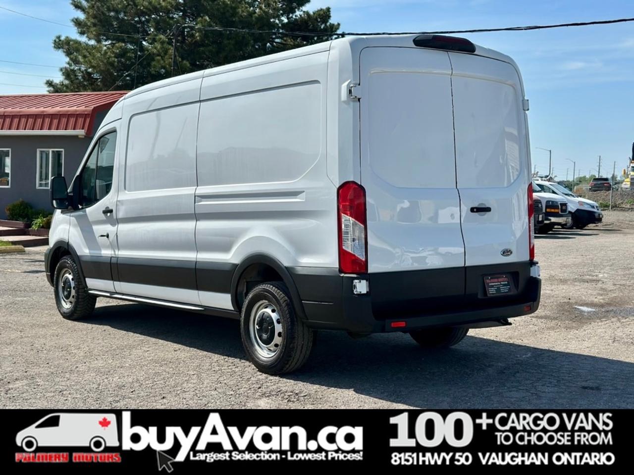 2021 Ford Transit Cargo Van Cargo 148 WB Mid Roof + Divider   CERTIFIED Photo