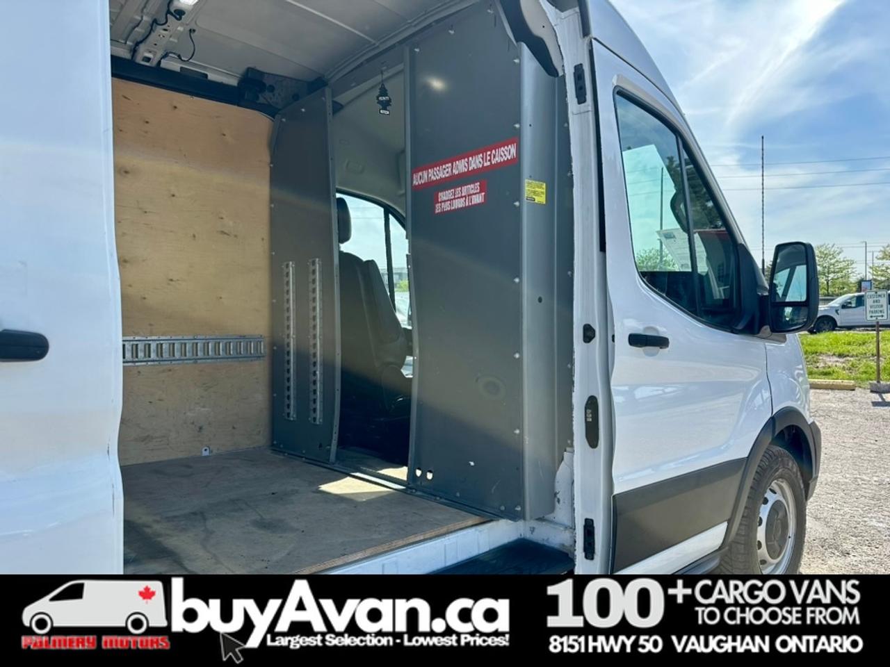 2021 Ford Transit Cargo Van Cargo 148 WB Mid Roof + Divider   CERTIFIED Photo