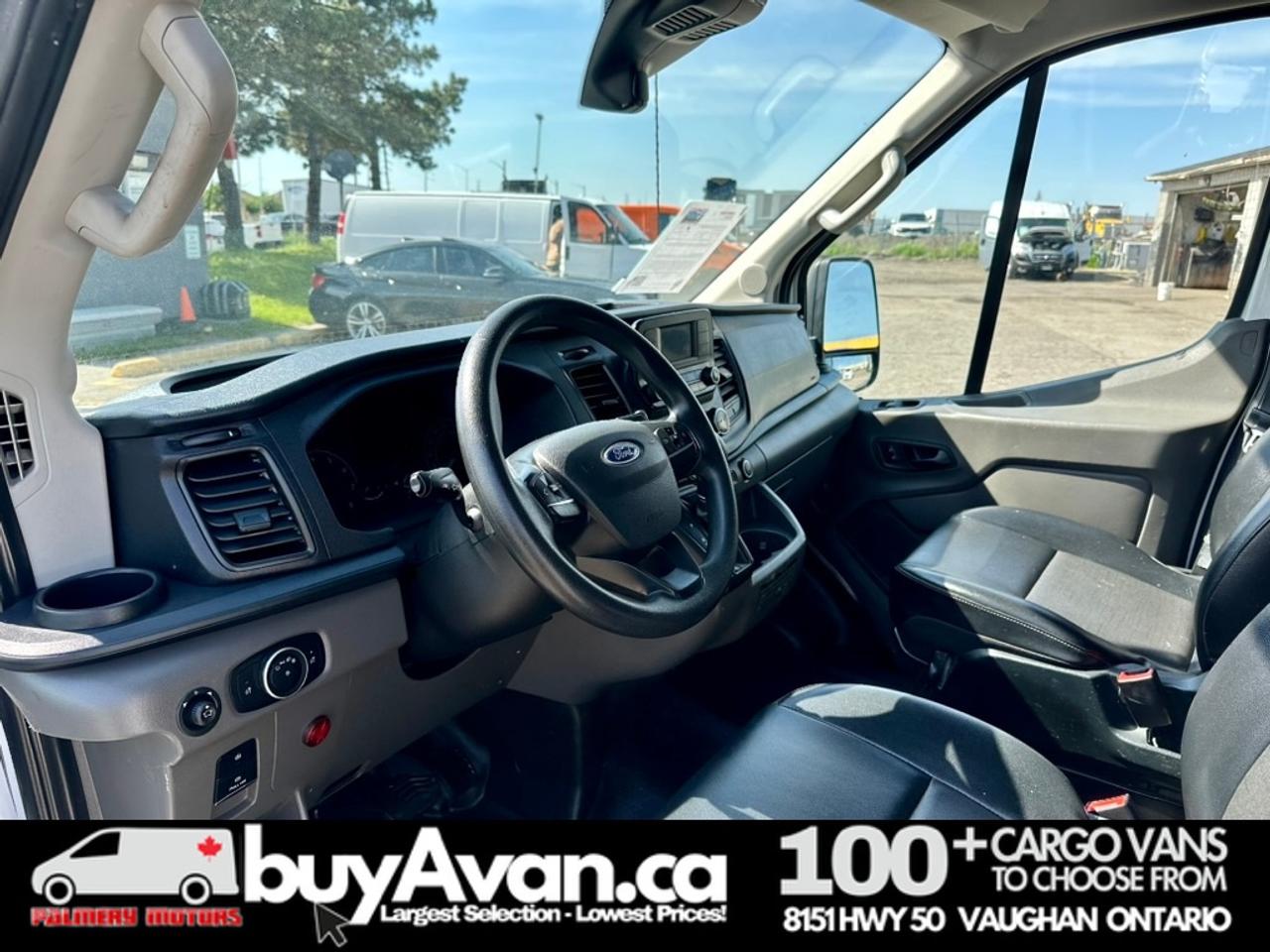 2021 Ford Transit Cargo Van Cargo 148 WB Mid Roof + Divider   CERTIFIED Photo