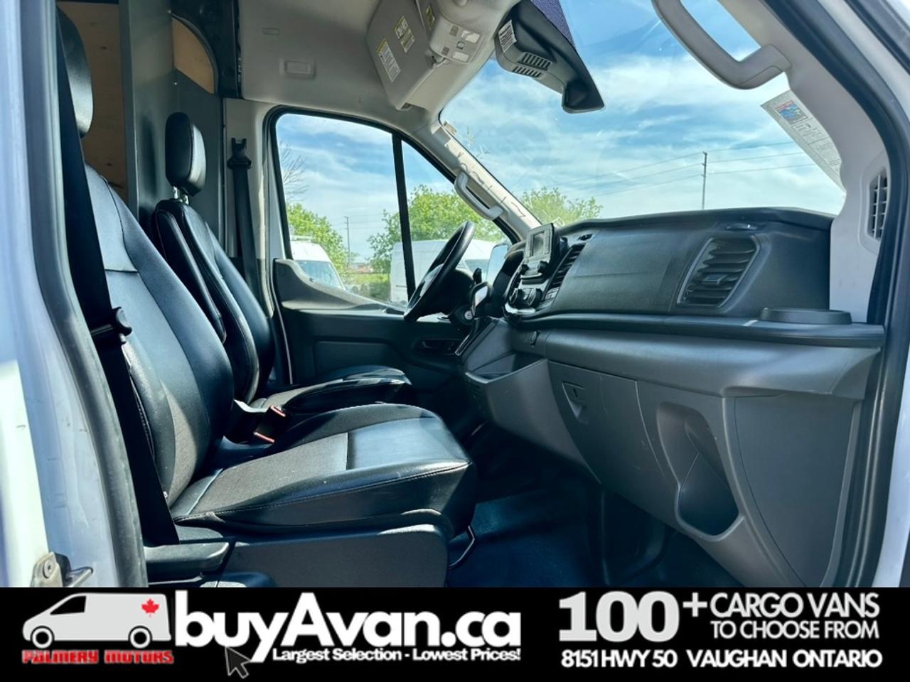 2021 Ford Transit Cargo Van Cargo 148 WB Mid Roof + Divider   CERTIFIED Photo