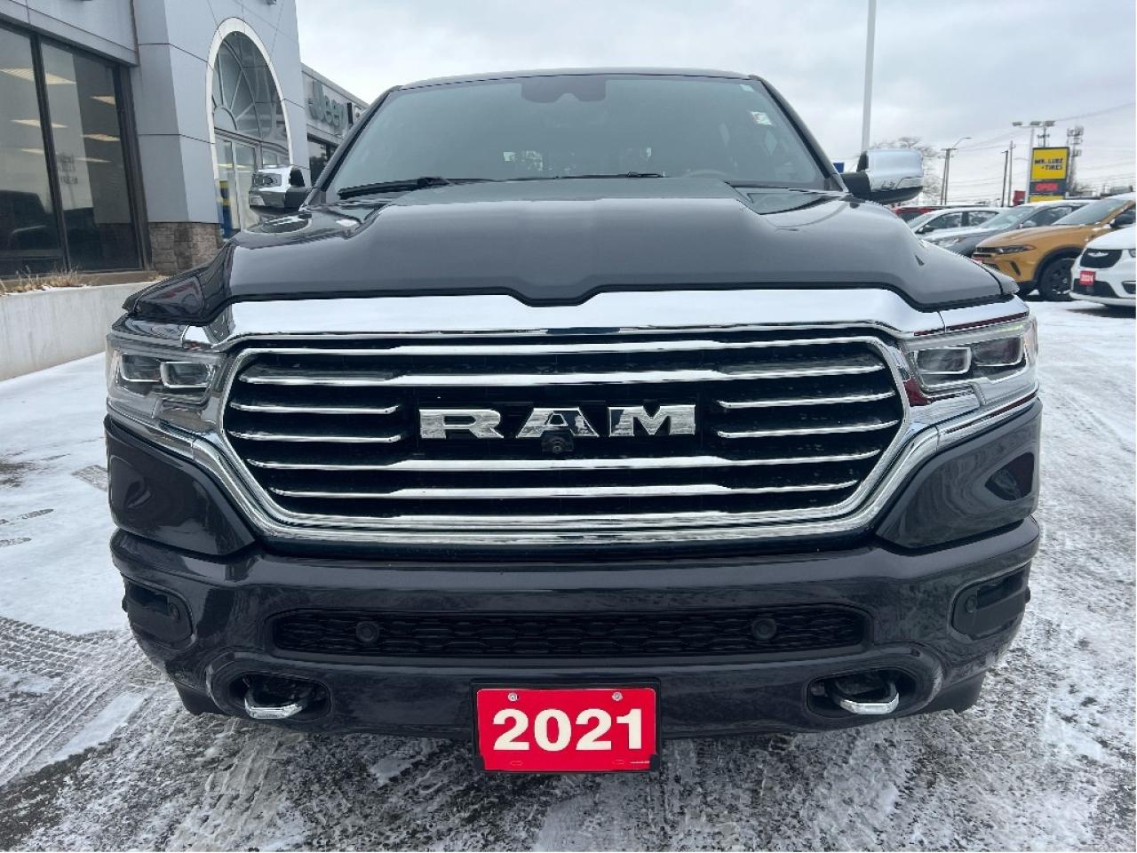 2021 RAM 1500 Longhorn Crew 4x4 V8 *LTHR *NAVI *SUN *MAX TOW Photo2