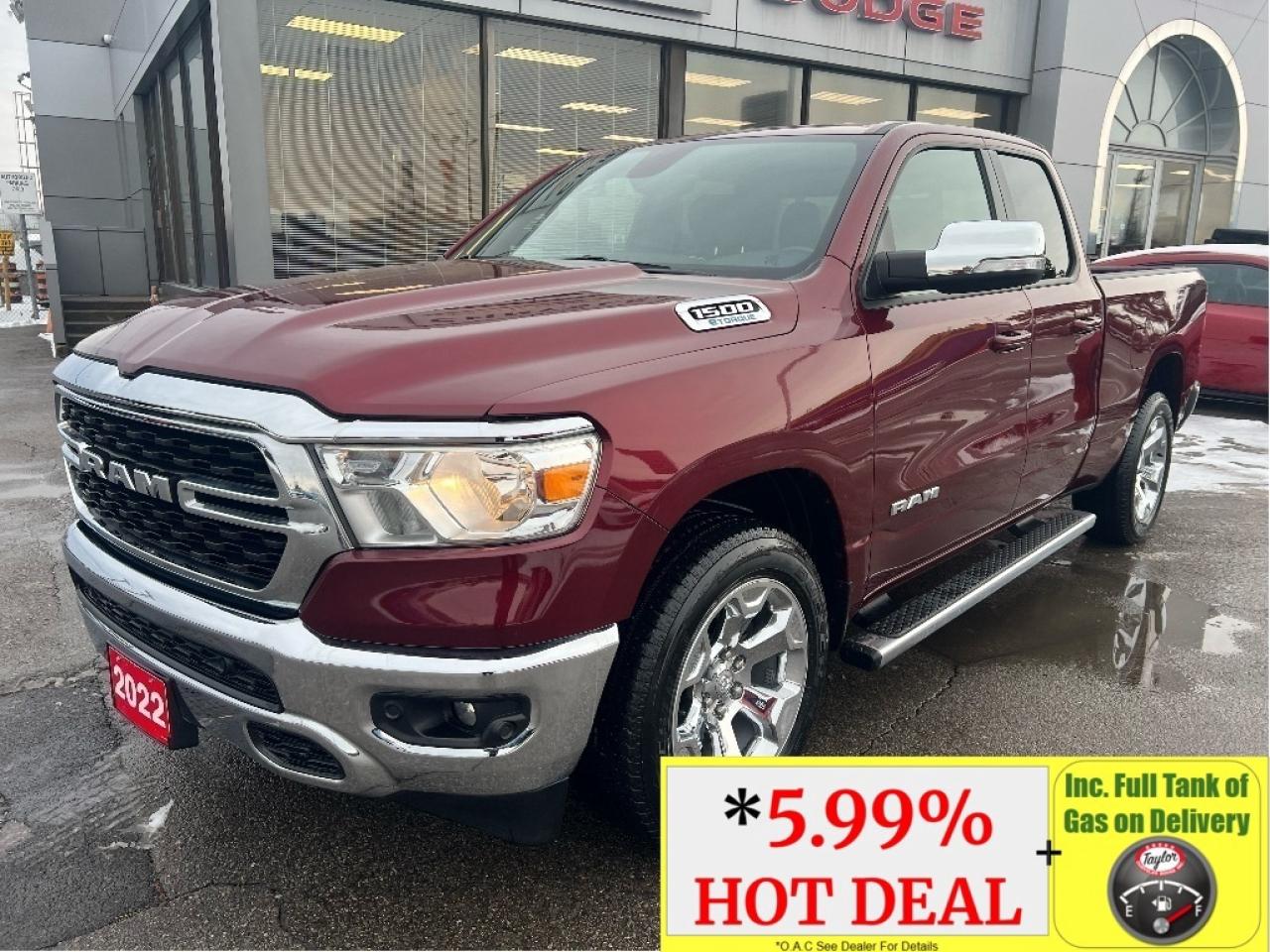 2022 RAM 1500 Big Horn Quad 4x2 V6 *LOW KMS *CLEAN CARFAX Photo0