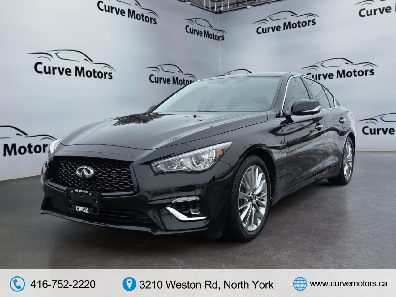 2021 Infiniti Q50 LUXE AWD *300 HP/NO ACCIDENTS/ROOF/CARPLAY/360 CAM Photo2