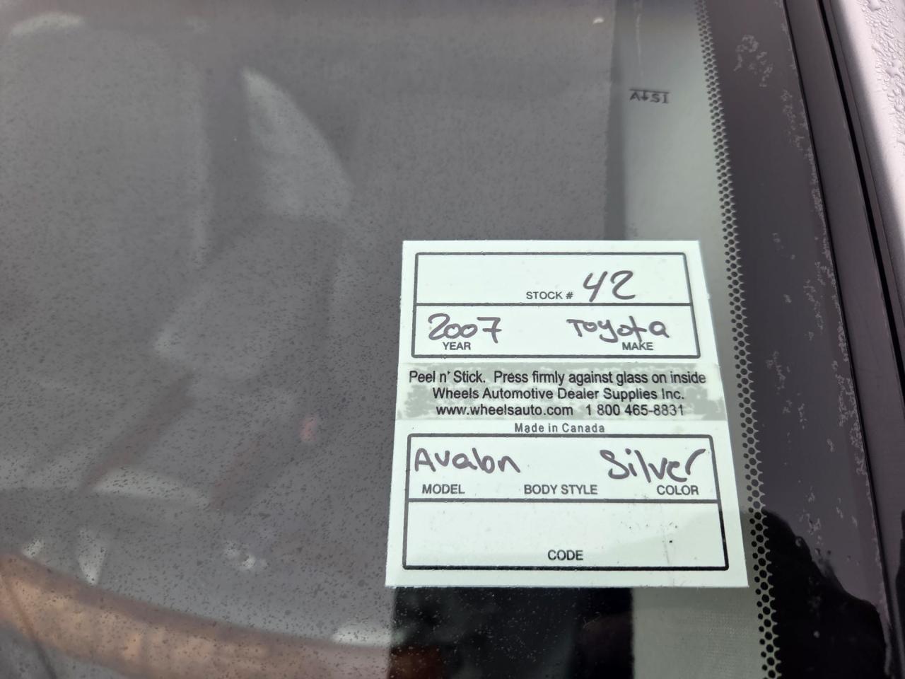 2007 Toyota Avalon XLS, LEATHER, LOADED, RELIABLE, AS IS SPECIAL Photo