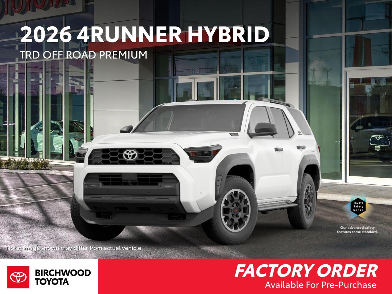 Experience is Everything at Birchwood Toyota! Our mission is to provide the most transparent and efficient sales process for our customers. We strive to provide the best service possible, whether you visit us in person, shop our website, or take advantage of our buy from home program.

Find out what FACTORY INCENTIVES or BIRCHWOOD PROMOTIONS may apply to the vehicle youre interested in driving. Call now! 204-889-3700. 

This vehicle qualifies for Birchwood Toyota Shield, which includes:

Guardian Protection:
- Cosmetic Wheel Protection
- Paintless Dent Repair
- Key/Remote Replacement


Vehicle may not be exactly as shown.

Dealer Permit #0025
Dealer permit #0025