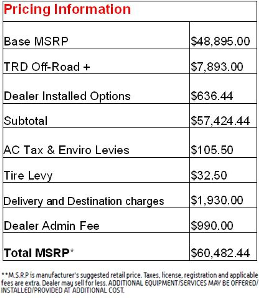 2026 Toyota Tacoma TRD Offroad + Photo1