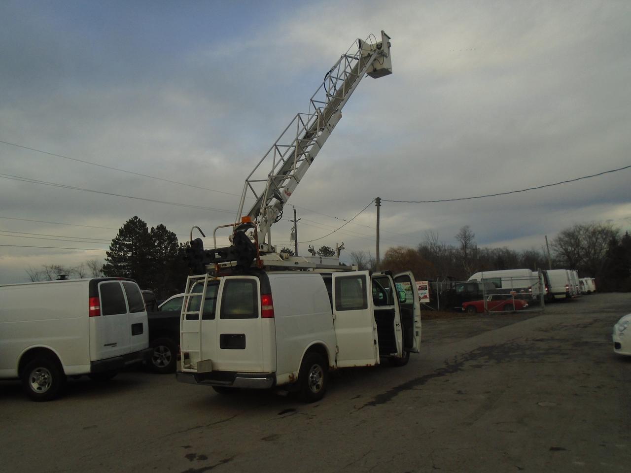 2011 Chevrolet Express Bucket Truck RWD 3500 35 Feet High Photo
