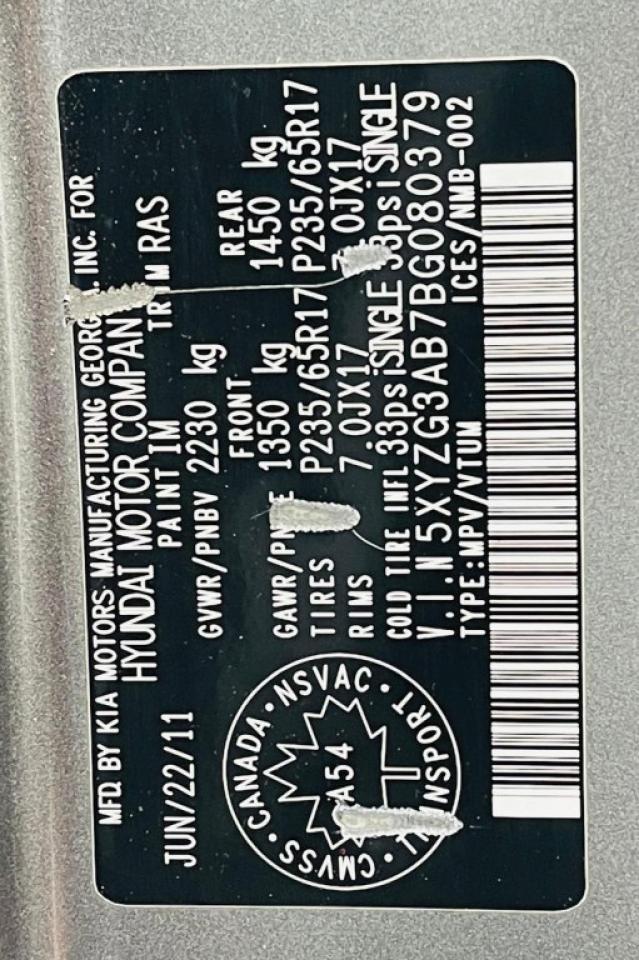 2011 Hyundai Santa Fe Front-wheel Drive 4dr I4 Photo