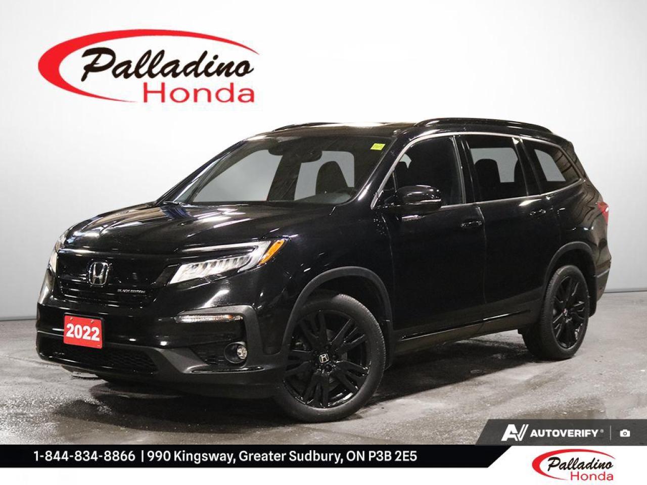 Used 2022 Honda Pilot Black Edition for sale in Greater Sudbury, ON