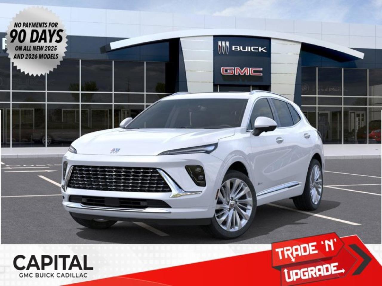 This 2026 Buick Envision in Iridescent White Tricoat is equipped with AWD and Turbocharged Gas I4 2.0L/- TBD  engine.The Buick Envision is a joy to drive and a joy to share. Its sculpted, assertive design combines dynamic lines with head-turning features to elevate expectations of what a luxury SUV can be. Simply kick your foot under the rear bumper or press a button on your key fob to open the standard hands-free power liftgate. From sculpted headlamps, signature waterfall grille to its sculpted, high-tech LED-accented taillamps and crafted chrome details all add to the signature styling of this SUV. Envisions beautifully modern interior is bound to get a few conversations started, with its spacious, welcoming design, thoughtful craftsmanship and premium amenities. The Envision offers two efficient engines: the standard 2.5L DOHC SIDI, or available 2.0L turbo. It also features available all-wheel drive, stability control and adaptive cruise control, allowing you to drive with confidence. Starting with the driver information center, youre able to stay connected to whats going on inside and outside. Envision also comes with an available built-in Wi-Fi hotspot and infotainment system, the myBuick app, Apple CarPlay and Android Auto, staying connected on the go has never been easier or more convenient. Youll also find a comprehensive suite of safety features such as rear cross traffic alert, an intelligent air bag system, safety alert seat, surround vision, lane keep assist and OnStar, all working to help keep you confident on the road.Check out this vehicles pictures, features, options and specs, and let us know if you have any questions. Helping find the perfect vehicle FOR YOU is our only priority.P.S...Sometimes texting is easier. Text (or call) 306-801-9090 for fast answers at your fingertips!Dealer License #914248Disclaimer: All prices are plus taxes & fees. See dealer for Details. Dealer Permit # 914248 See dealer for Details.