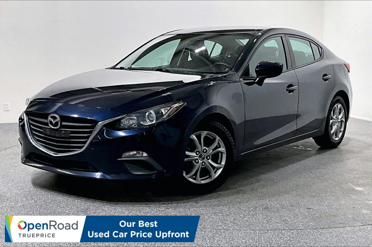 Discover outstanding value reliability and efficiency with this 2015 Mazda Mazda3 GX available now at OpenRoad Mazda Port Moody This Mazda3 GX has 182000 kilometers and comes from one owner with a complete service history at Mazda showing it has been consistently maintained to manufacturer standards This is a strong example of a well cared for vehicle that is built to last The 2015 Mazda3 is known for its excellent fuel economy responsive handling and solid build quality making it an ideal choice for daily commuting first time buyers or anyone looking for a dependable and affordable car Mazdas engineering delivers a smooth and engaging drive that remains enjoyable even after years of ownership Inside the cabin you will find a clean functional layout with comfortable seating and intuitive controls The GX trim offers all the essentials you need including air conditioning power windows and locks a user friendly audio system and advanced safety features designed to support confident driving This vehicle has been fully serviced at Mazda throughout its life which speaks to its reliability and long term durability One owner history adds even more peace of mind knowing the vehicle has been responsibly owned and maintained With its proven reputation for longevity low cost of ownership and strong safety ratings the 2015 Mazda Mazda3 GX continues to be a smart and practical choice Visit OpenRoad Mazda Port Moody today to see this Mazda3 in person Our team is ready to help you explore flexible financing options and make your buying experience simple and transparent This vehicle represents excellent value and will not last long Book your test drive today and experience the reliability and efficiency that make the Mazda3 such a popular choice
