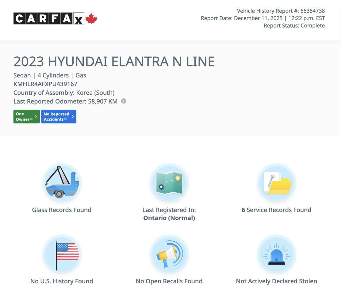 2023 Hyundai Elantra N Line Ultimate ONE OWNER NO ACCIDENT FULLY LOADED Photo