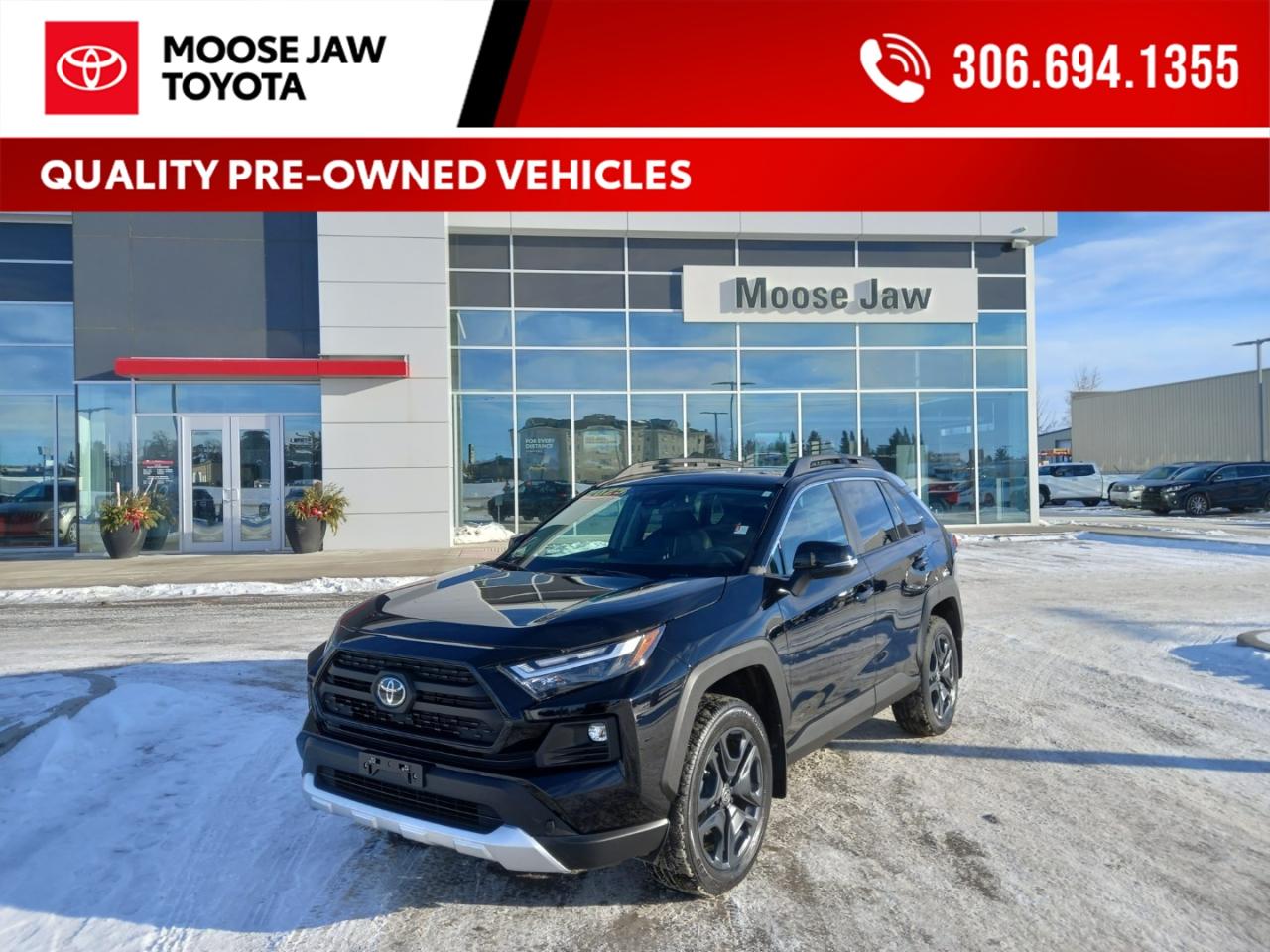 2025 Toyota RAV4 Trail Edition
Like new with only 3,093 kms! Built for adventure, the RAV4 Trail Edition delivers rugged styling, all-wheel drive confidence, and modern tech for wherever the road takes you.

RAV4 Trail  Go explore.