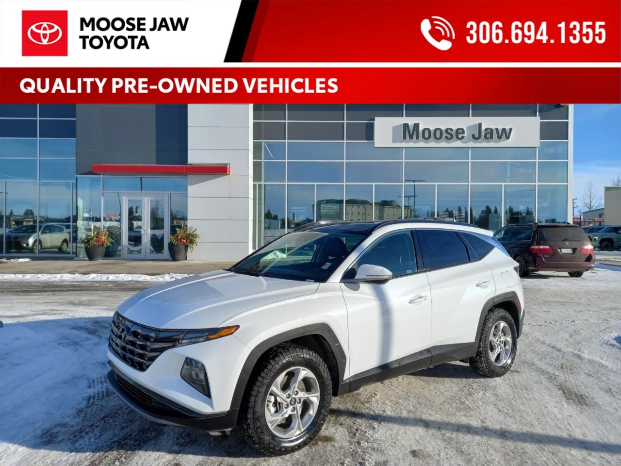 Used 2024 Hyundai Tucson Modern design meets everyday versatility. The 2024 Tucson Trend delivers advanced tech, comfortable space, and confident performance in a stylish SUV. for sale in Moose Jaw, SK