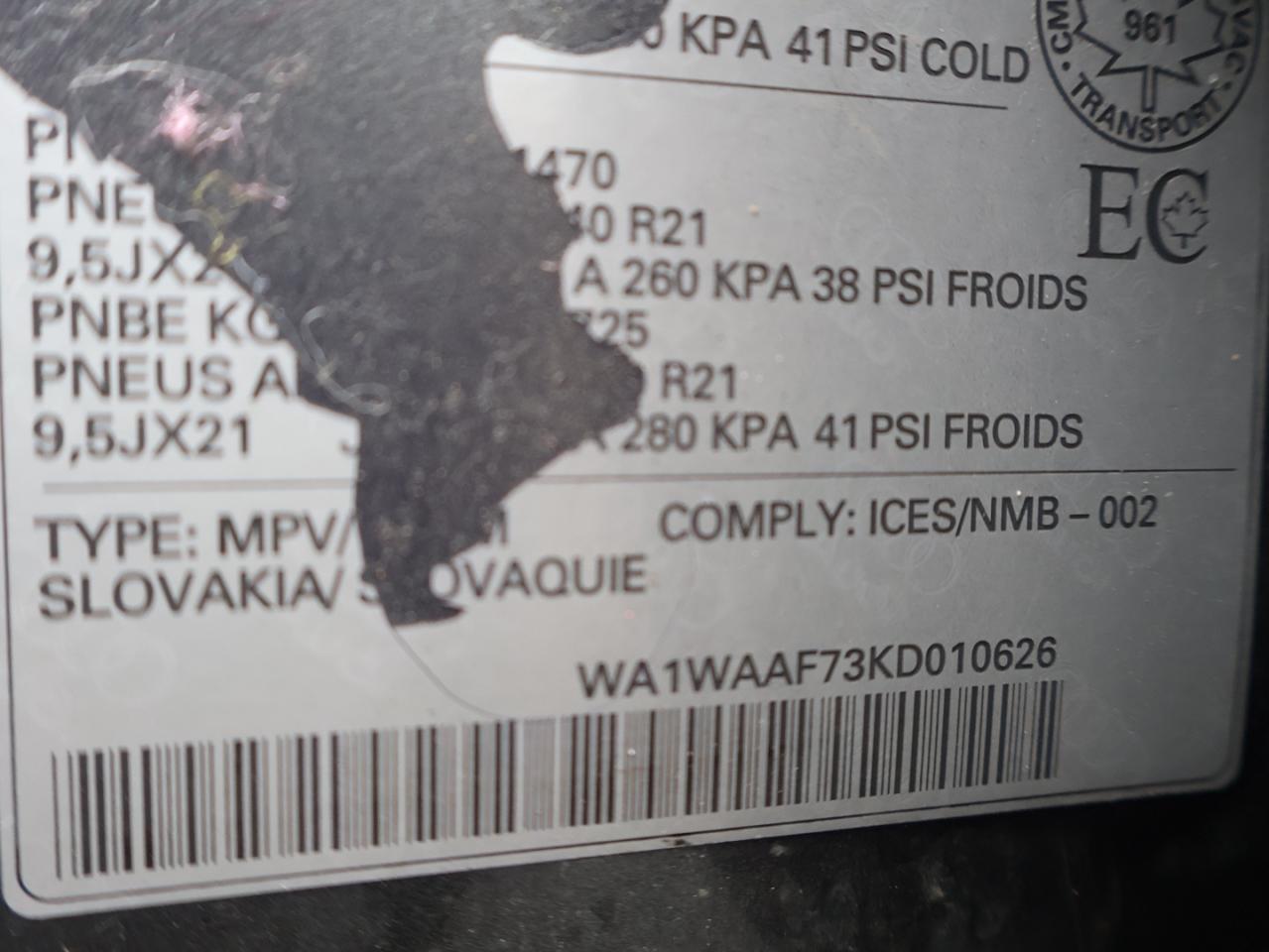 2019 Audi Q7 V6 TECHNIK S-LINE AWD CERTIFIED *ACCIDENT FREE*AUDI MAINTAIN* CAMERA NAV BLUETOOTH LEATHER HEATED SEATS PANO ROOF CRUISE ALLOYS Photo