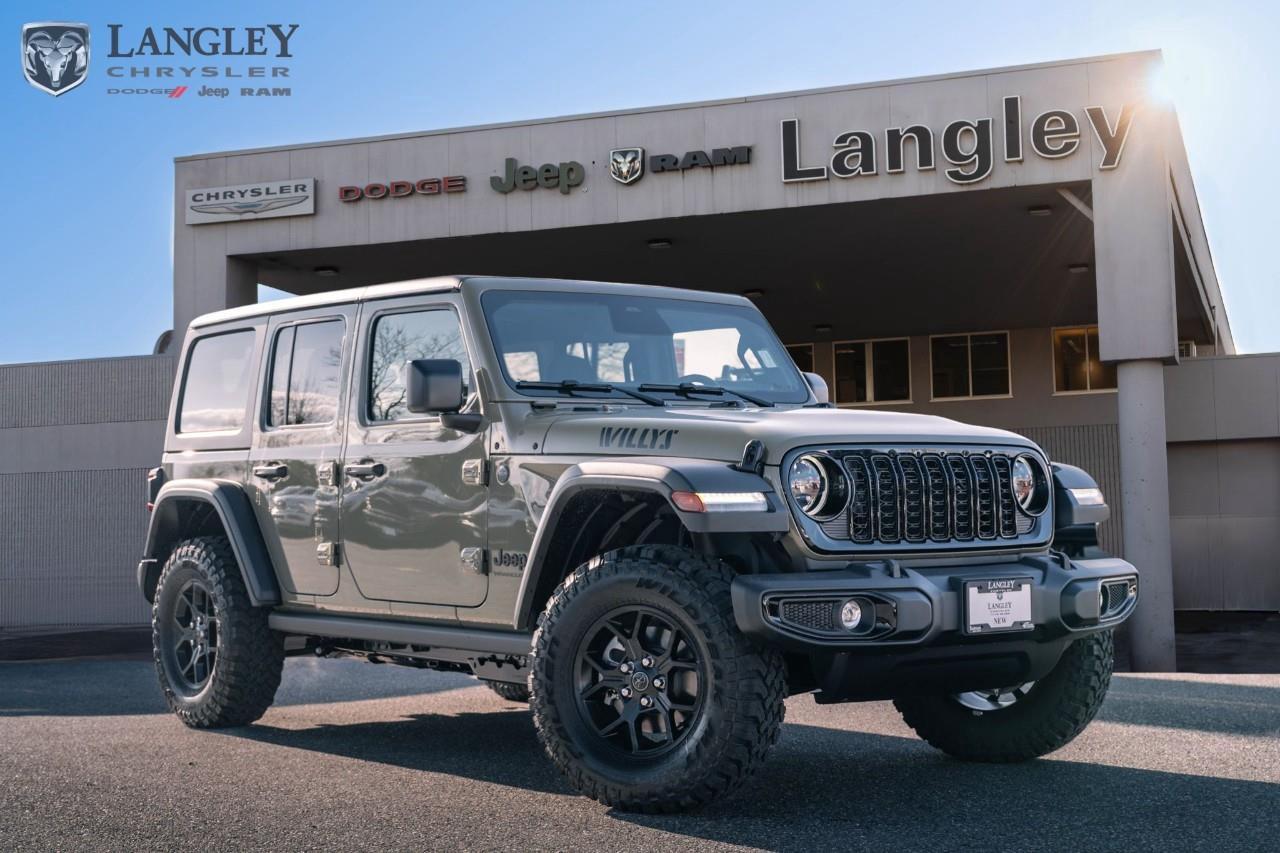 <p><strong>2026 Jeep Wrangler Sport S 4-Door 4x4</strong></p><p>The 2026 Sport S balances iconic open-air freedom with essential modern upgrades, featuring enhanced safety tech and a high-resolution 12.3-inch touchscreen as standard equipment.</p><p></p><ul><li><p><strong>Engine</strong>: 3.6L Pentastar VVT V6 (285 hp, 260 lb-ft torque)</p><p></p></li><li><p><strong>Drivetrain</strong>: Command-Trac® Part-Time 4x4 system with 6-speed manual or 8-speed automatic</p><p></p></li><li><p><strong>Max Towing</strong>: Up to 1,587 kg (3,500 lbs)</p><p></p></li><li><p><strong>Technology</strong>: 12.3-inch Uconnect® 5 touchscreen with wireless Apple CarPlay/Android Auto and an 8-speaker audio system</p><p></p></li><li><p><strong>Safety</strong>: Standard Adaptive Cruise Control, Forward Collision Warning, and Gorilla Glass windshield</p><p></p></li><li><p><strong>Key Features</strong>: 17-inch aluminum wheels, power heated mirrors, deep-tint sunscreen windows, and premium-wrapped steering wheel</p><p></p></li></ul><p>Come book a test drive at Langley Chrysler, conveniently located in Langley, British Columbia.</p>*All new vehicle purchases are plus the PDI accessory installs and any price increases provided by the manufacturer. For trucks the accessories will include wheel locks, spray-in liners, and mud flaps. For all other vehicles, wheel locks are standard, other equipment may apply. Confirm with the dealer.

<p>*All prices are net of all manufacturer incentives and/or rebates and are subject to change by the manufacturer without notice. All prices plus applicable taxes, applicable environmental recovery charges, documentation of $599 and full tank of fuel surcharge of $76 if a full tank is chosen.<br />Other items available that are not included in the above price:<br />Tire & Rim Protection and Key fob insurance starting from $599<br />Service contracts (extended warranties) for up to 7 years and 200,000 kms starting from $599<br />Custom vehicle accessory packages, mudflaps and deflectors, tire and rim packages, lift kits, exhaust kits and tonneau covers, canopies and much more that can be added to your payment at time of purchase<br />Undercoating, rust modules, and full protection packages starting from $199<br />Flexible life, disability and critical illness insurances to protect portions of or the entire length of vehicle loan?im?im<br />Financing Fee of $500 when applicable<br />Prices shown are determined using the largest available rebates and incentives and may not qualify for special APR finance offers. See dealer for details. This is a limited time offer.</p>