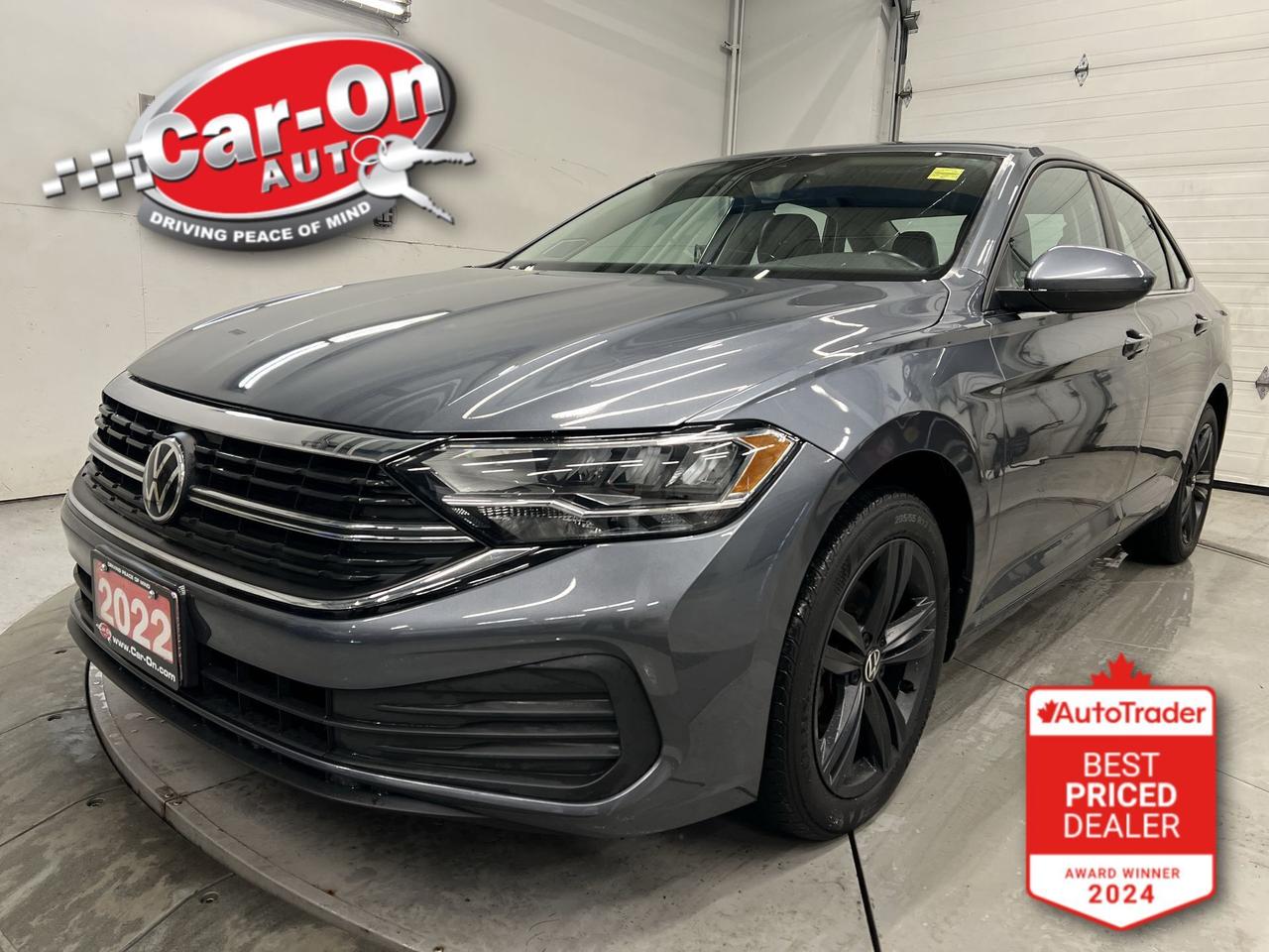 ONLY 40,000KMS!! Comfortline w/ Leather, wireless Android Auto/ Apple CarPlay, heated seats & steering, remote start, 17-inch alloys, adaptive cruise control, blind spot monitor, rear cross-traffic alert, pre-collision system, backup camera, wireless charger, dual-zone climate control, rain-sensing wipers, keyless entry w/ push start, power seat, power mirrors, power windows, power locks, automatic headlights w/ auto highbeams, Bluetooth and Sirius XM!!