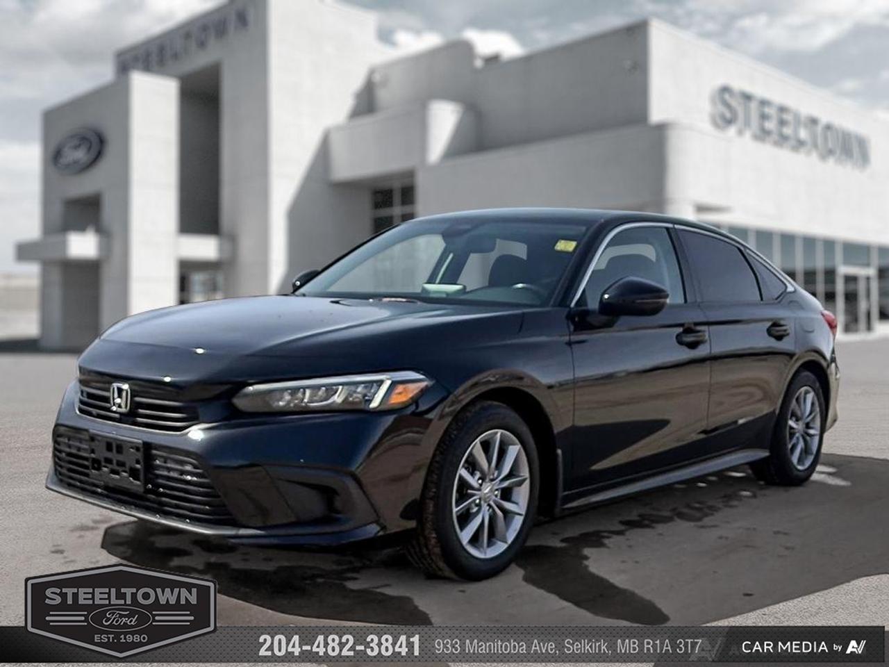 <b>Sunroof,  Heated Steering Wheel,  Android Auto,  Heated Seats,  Apple CarPlay!</b><br> <br> We value your TIME, we wont waste it or your gas is on us!   We offer extended test drives and if you cant make it out to us we will come straight to you!<br><br><br> <br>With a sculpted exterior and feature-rich cabin, its easy to say YES to the all-new 2022 Honda Civic Sedan. This 2022 Honda Civic Sedan is for sale today in Selkirk. <br> <br>The quintessential Honda Civic has always prided itself on being a practical sedan that not only gets you there, but does it effortlessly and in classic style. This all-new 2022 Honda Civic is no different and will not disappoint, boasting a spacious and a bright cabin that has been carefully crafted to reduce noise while giving you a more premium ride. Whether this is your first car, your last car or something inbetween, the Honda Civic offers a sporty look and the specs to back it up. This sedan has 64,301 km. Its Black in colour and is completely accident free based on the <a href=https://vhr.carfax.ca/?id=JHm4EPWCR1tcmgH7E9nLHMOdH6CRZW5o target=_blank>CARFAX Report</a>. It has an Automatic transmission and is powered by a 158HP 2.0L 4 Cylinder Engine. <br> <br> Our Civic Sedans trim level is EX. This EX trim adds a sunroof, heated leather steering wheel, and more USB ports. Every Civic comes with an amazing safety suite including collision mitigation, lane keep assist, road departure mitigation, traffic sign recognition, adaptive cruise with low speed follow, blind spot monitoring, and traffic jam assist. Additional tech features come in the infotainment system, including Android Auto, Apple CarPlay, touchscreen controls, Bluetooth, and Siri Eyes Free. Other great features include heated seats for comfort, a high tech driver information center, proximity keys, remote start, and LED lighting with automatic high beams. This vehicle has been upgraded with the following features: Sunroof, Heated Steering Wheel, Android Auto, Heated Seats, Apple CarPlay, Remote Start, Traffic Sign Recognition.<br> <br>To apply right now for financing use this link: <a href=http://www.steeltownford.com/?https://CreditOnline.dealertrack.ca/Web/Default.aspx?Token=bf62ebad-31a4-49e3-93be-9b163c26b54c&La target=_blank>http://www.steeltownford.com/?https://CreditOnline.dealertrack.ca/Web/Default.aspx?Token=bf62ebad-31a4-49e3-93be-9b163c26b54c&La</a><br><br> <br/><br> Buy this vehicle now for the lowest bi-weekly payment of <b>$182.24</b> with $0 down for 96 months @ 8.99% APR O.A.C. ( Plus applicable taxes -  Platinum Shield Protection & Tire Warranty included   / Total cost of borrowing $10907   ).  See dealer for details. <br> <br>Family owned and operated in Selkirk for 35 Years.  <br>Steeltown Ford is located just 20 minutes North of the Perimeter Hwy, with an onsite banking center that offers free consultations. <br>Ask about our special dealer rates available through all major banks and credit unions.<br><br><br>Steeltown Ford Protect Plus includes:<br>- Life Time Tire Warranty <br>Cars cost less in Selkirk <br><br>Dealer Permit # 1039<br><br><br> Come by and check out our fleet of 100+ used cars and trucks and 180+ new cars and trucks for sale in Selkirk.  o~o