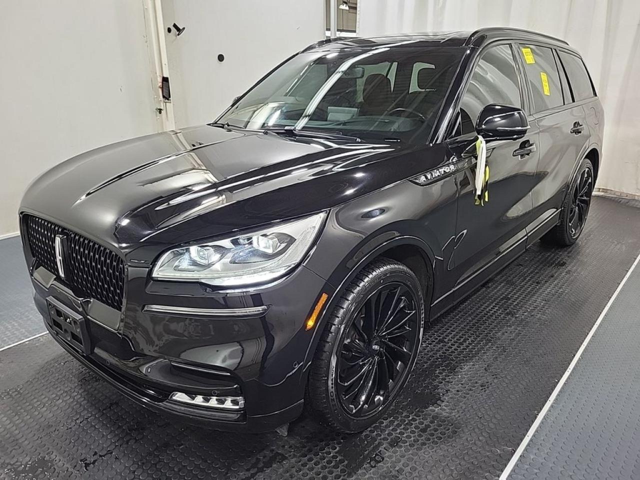 THE PRICE YOU SEE, PLUS GST. GUARANTEED!APPLE CARPLAY/ANDROID AUTO COMPATABLE! 3.0 LITER V6 TWIN TURBO ENGINE, 10 SPEED AUTO, RESERVE AWD TRIM(201a), DYNAMIC HANDELING PKG, ILLUMINATION PKG, ROAST LEATHER SEATING, HEATED/VENTED FRONT SEATS, 2ND ROW HEATED SEATS, WIRELESS CHARGING PAD, JET PKG, 3RD ROW CAPTAIN W/CONSOLE.     The 2023 Lincoln Aviator Reserve AWD, equipped with the Dynamic Handling Package, Illumination Package, and Jet Package, offers a luxurious and highly capable midsize SUV that combines advanced technology, refined aesthetics, and impressive performance. Powered by a potent 3.0-liter twin-turbocharged V6 engine, it delivers smooth acceleration and robust power, ensuring a confident driving experience. The Dynamic Handling Package enhances the vehicles agility and stability through features like adaptive suspension, sport-tuned steering, and all-wheel drive with advanced traction management, making it more responsive and enjoyable to drive on various road conditions. The Illumination Package adds a sophisticated touch with ambient interior lighting, customizable mood lighting, and illuminated door sills, creating a refined and inviting cabin atmosphere. Meanwhile, the Jet Package elevates the exterior with distinctive design elements such as unique badging, special wheel designs, and premium accents, giving the vehicle an upscale, jet-inspired aesthetic. Inside, the Aviator Reserve boasts a high-quality interior with luxurious materials, advanced infotainment systems, and comfort features like heated and ventilated seats, making it a versatile yet elegant choice for those seeking both style and substance.Do you want to know more about this vehicle, CALL, CLICK OR COME ON IN!*AMVIC Licensed Dealer; CarFax and Full Mechanical Inspection Included.