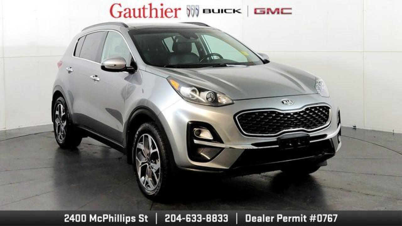 The 2020 Kia Sportage EX comes standard with a 2.4-litre four-cylinder engine paired to a six-speed automatic transmission and all-wheel drive. Inside, it features upscale touches including 18-inch machined-finish alloy wheels, a 10-way power drivers seat with lumbar support, heated front seats, a heated steering wheel, dual-zone climate control, and an 8-inch touchscreen with Apple CarPlay/Android Auto. On the safety and convenience front, it adds driver-assist systems like forward collision warning with automatic emergency braking, lane-keep assist and a power liftgate.