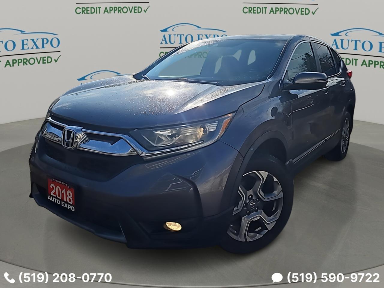 <p>Looking for a reliable and versatile SUV that can handle anything a Canadian winter throws your way? Check out this certified pre-owned 2018 Honda CR-V EX, available now at Auto Expo Inc.! This stylish grey SUV boasts a sleek exterior and a comfortable black interior, making it the perfect blend of practicality and sophistication. With a dependable all-wheel-drive system and a fuel-efficient gasoline engine, this CR-V is ready for your next adventure. It has 152,000 km on the odometer.</p><p>This CR-V is packed with features designed to enhance your driving experience. The automatic transmission provides a smooth and effortless ride, while the spacious interior offers plenty of room for passengers and cargo. Plus, with its excellent fuel economy, youll be able to go further between fill-ups.</p><p>Here are five features that make this CR-V a must-see:</p><ul><li><strong>All-Wheel Drive:</strong> Conquer any weather condition with confidence.</li><li><strong>Bluetooth Connectivity:</strong> Seamlessly integrate your phone for hands-free calling and audio streaming.</li><li><strong>Side & Rear Cameras:</strong> Navigate tight spaces and park with ease.</li><li><strong>Certified Pre-Owned:</strong> Drive away with peace of mind knowing its been thoroughly inspected and meets high-quality standards.</li><li><strong>Honda Reliability:</strong> Experience the legendary dependability Honda is known for.</li></ul><p><strong><em>Powered by AutoIntelligence&trade;</em></strong> Vehicle information has been generated using artificial intelligence and is provided for informational purposes only. While efforts are made to ensure accuracy, please confirm all details directly with the dealer.</p><p><a href=https://vhr.carfax.ca/?id=UtCpj4VLd4jLufa8QUJSSLC6AKr6GFb/&_jstate=PxI2DHNk_lIvHhXVe3VIQT8SNgxzZP5SLx4V1Xt1SEH5cvzCF-VBt_xVS-ui8_TFlnsEURpiwNGaVVxzWFaGADcNcJQZU8At7nIjHz-5jAlg3DperideEvzTQStTs9eRx_SMjktlF2JTsu2Eyo8NxM0BPt5THpIq5SaWrwYVBmLZq5NYvkiwA1de4QDxVTffSdhfCeCX-jJZxPZEN8YHrRWXUfV-28IA7WtbWuQSQc-oKHNjlF7pIWo-rJdf_j2V859AHPaUBvKgVf8DbgLHBf3lGTiTCltWbyR9-qzi-YGZu-40auMEehJJNmrRczs_pe0H3oVsVvJQI7Q-yZm0w8UjyVa2ZpNxvjO1A0_wSBndadM9g3svK1EwygD4H9DbfPQUchKkgFKB7sZGyNCf-DNG1G2Zk4a-GT5zu0s0vIBN8cTWCLXWjEMk8Ua2m486 target=_blank rel=noopener>OMVIC Licensed, UCDA & Carfax Member,,,</a></p><p><em>we specialize in Domestic and import vehicles! Our wide selection offers something for every need and budget!</em></p><p><em>Visit us @ 450 Belmont Ave, West Kitchener!</em></p>