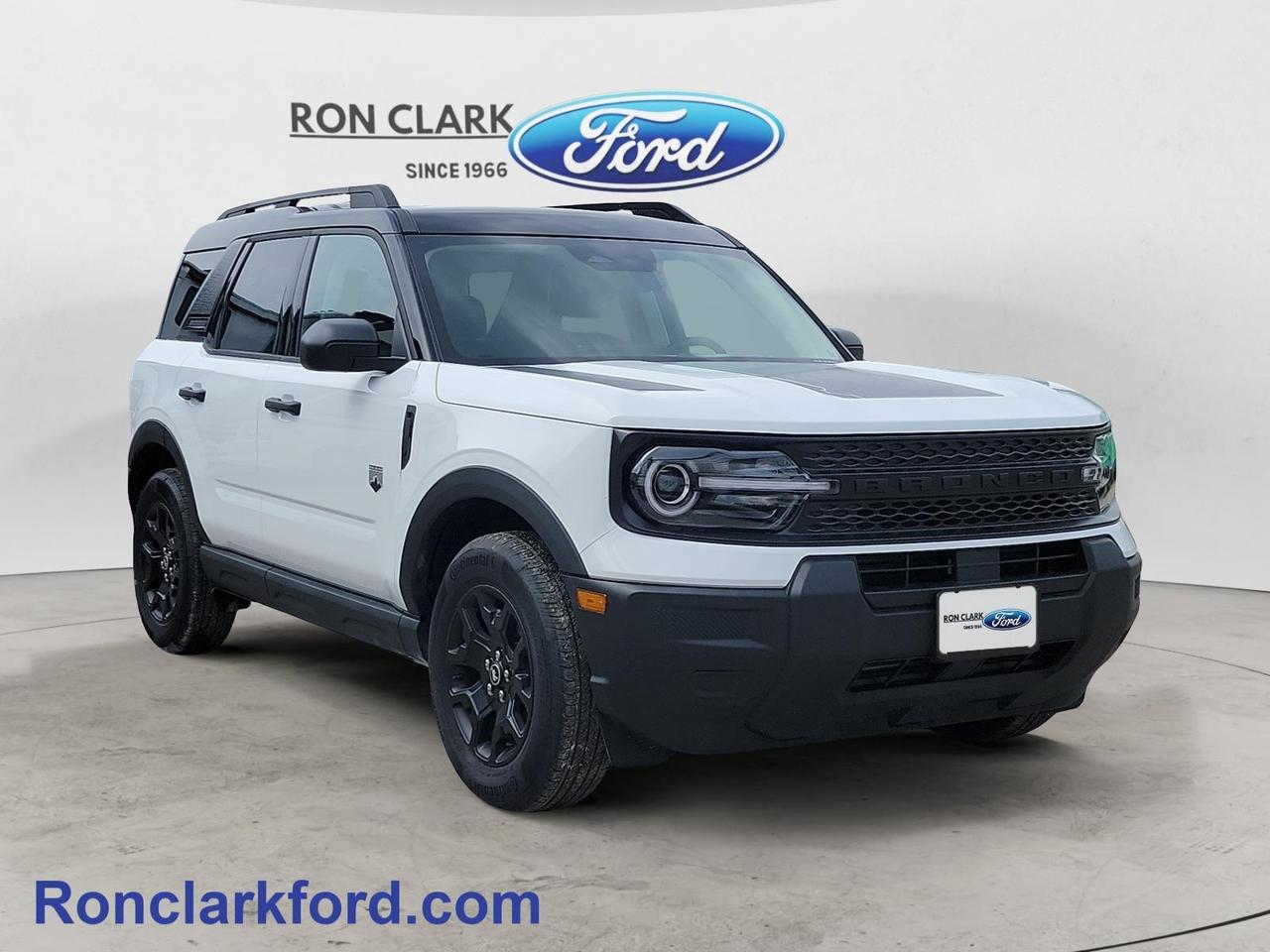 This 2025 Ford Bronco Sport Big Bend features a 1.5L 3-cylinder engine paired with an 8-speed automatic transmission. This trim offers a balance of comfort and capability, with standard 4x4 G.O.A.T modes, and durable cloth seating. The 200A package includes essentials like SYNC4 with an 8-inch touchscreen, smart device integration, and keyless entry. Designed for everyday utility and weekend adventures, the Big Bend trim provides versatile cargo space and rugged styling in a compact SUV format.Come to the dealer you can trust. 58 years and counting Ron Clark Ford & Jayco RV is known for great value and being best in customer service! We serve and deliver all over Ontario including destinations such as Wyoming, Petrolia, Sarnia, London, Guelph, Kitchener-Waterloo, Hamilton, GTA, Ottawa & Chatham-Kent. Call or visit us at RON CLARK FORD & JAYCO RV to view and test drive today! RON CLARK FORD where else!!