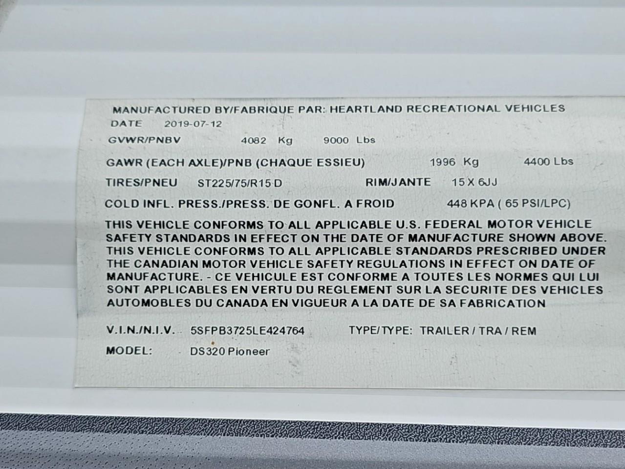 2020 Heartland PIONEER  Photo