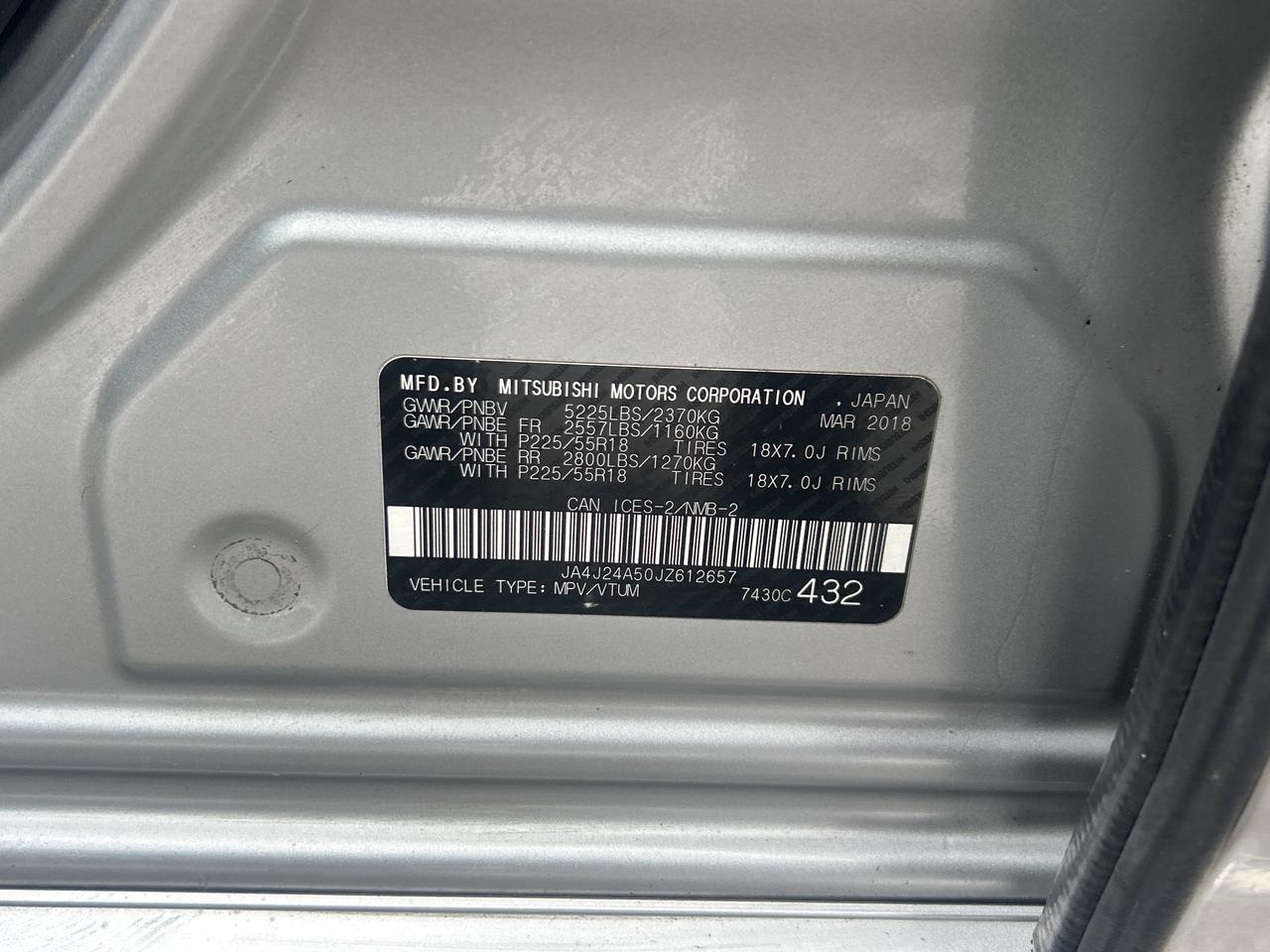 2018 Mitsubishi Outlander PHEV SE Hybrid PHEV Photo