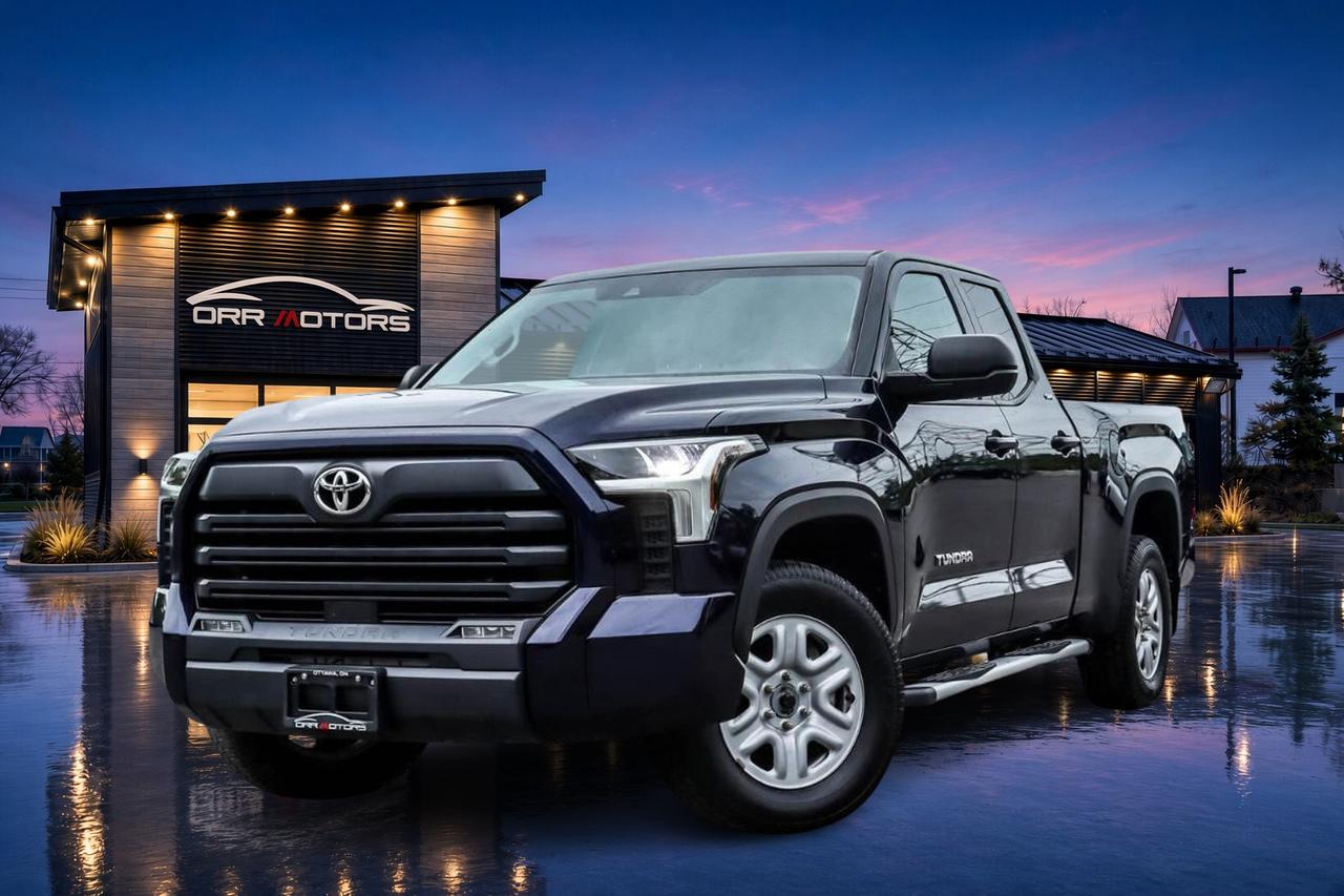 Blue 2023 Toyota Tundra Pickup Truck Four-Wheel Drive Automatic