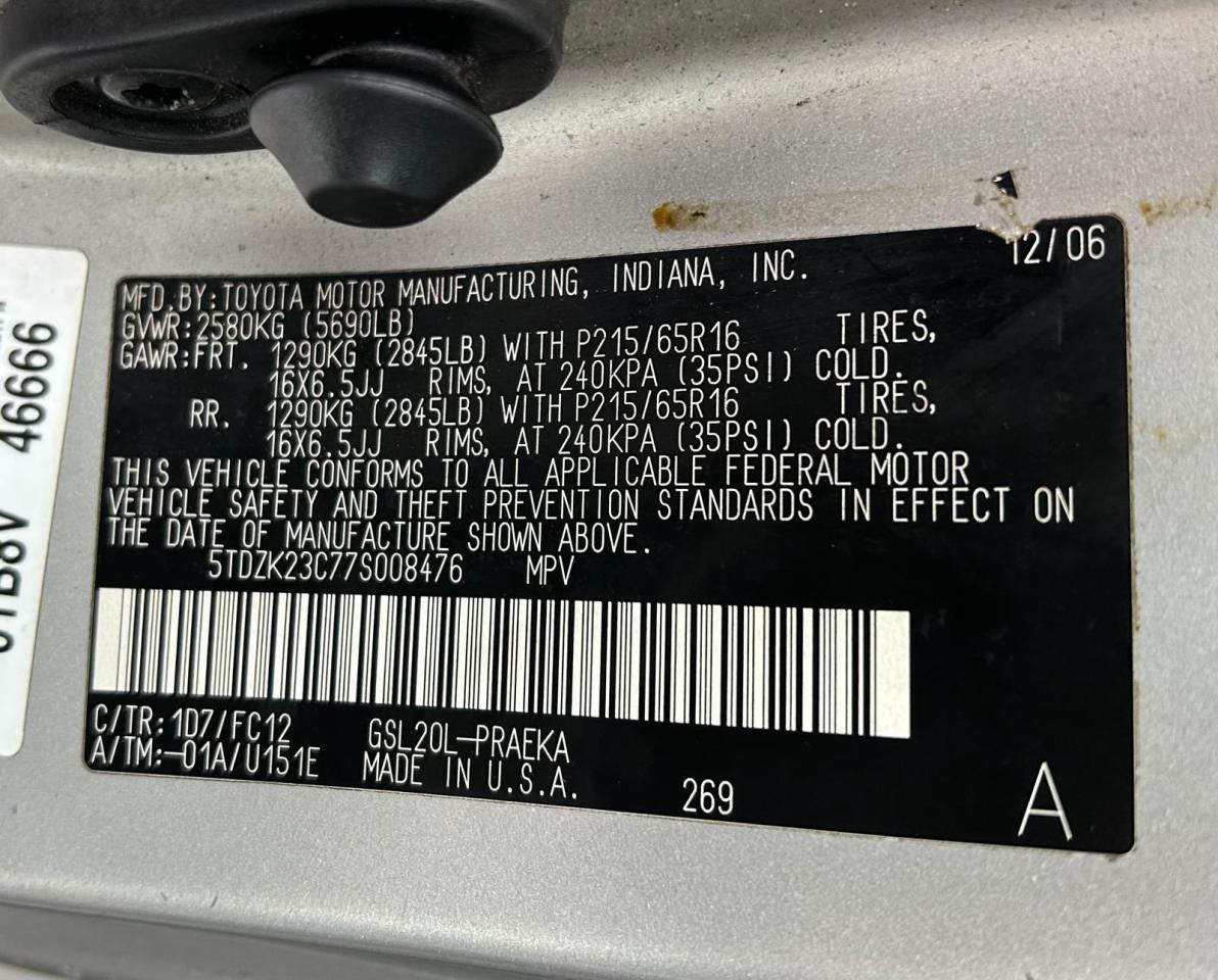 2007 Toyota Sienna 5dr LE 8-Passenger 2WD Photo