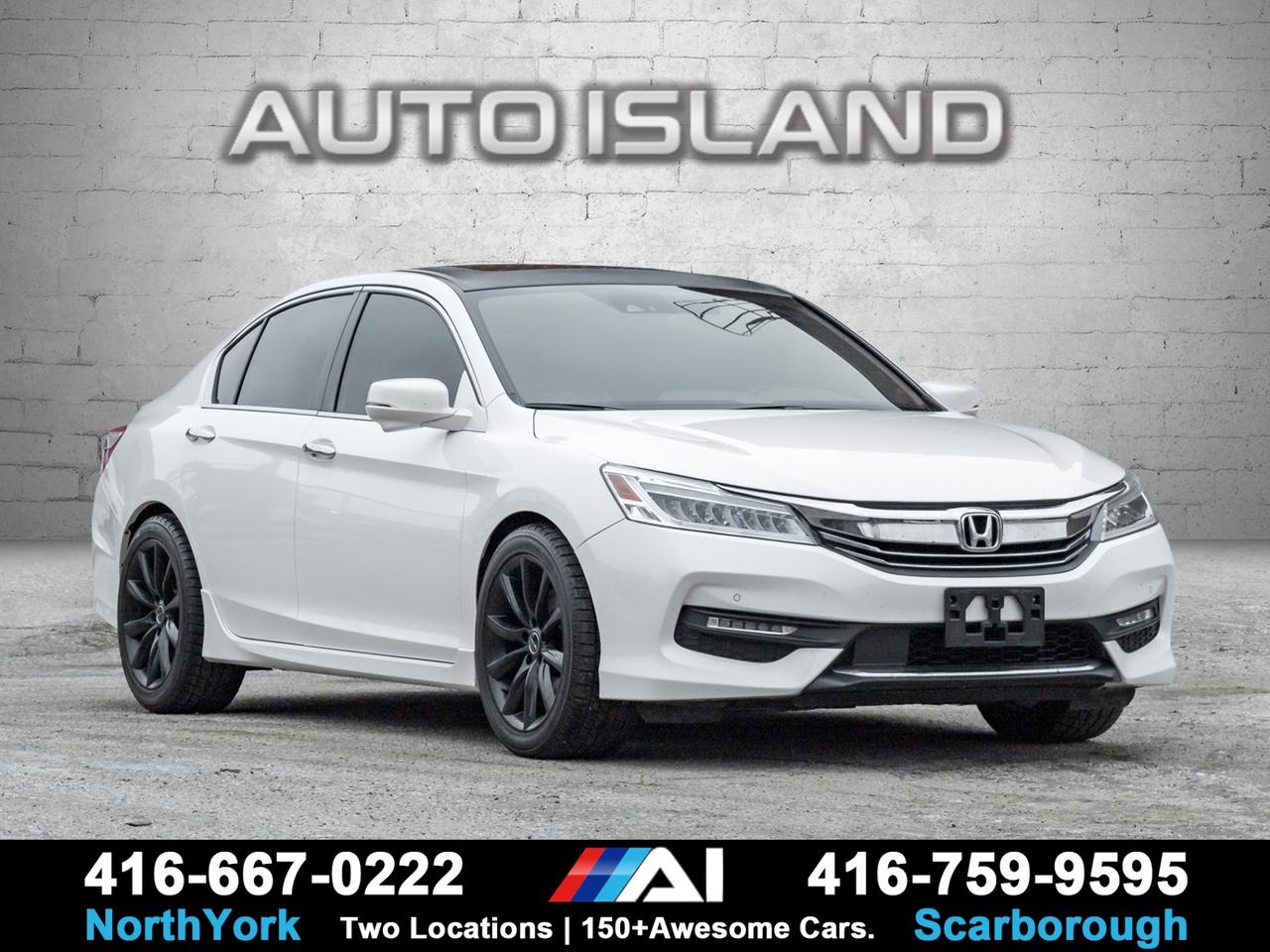2016 Honda Accord Touring -Dealer Serviced-Nav-Rear Cam-Leather-Sunr Photo0