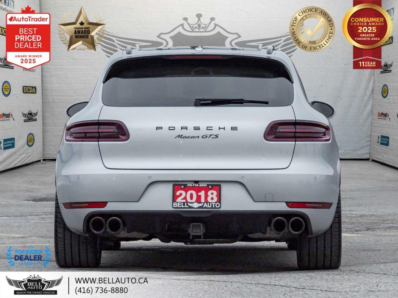 2018 Porsche Macan GTS   PRMPKGPLUS   21SPRTWHLS   REDLTHR   PANO   NOACCIDENT Photo