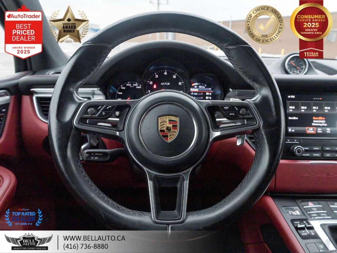 2018 Porsche Macan GTS   PRMPKGPLUS   21SPRTWHLS   REDLTHR   PANO   NOACCIDENT Photo