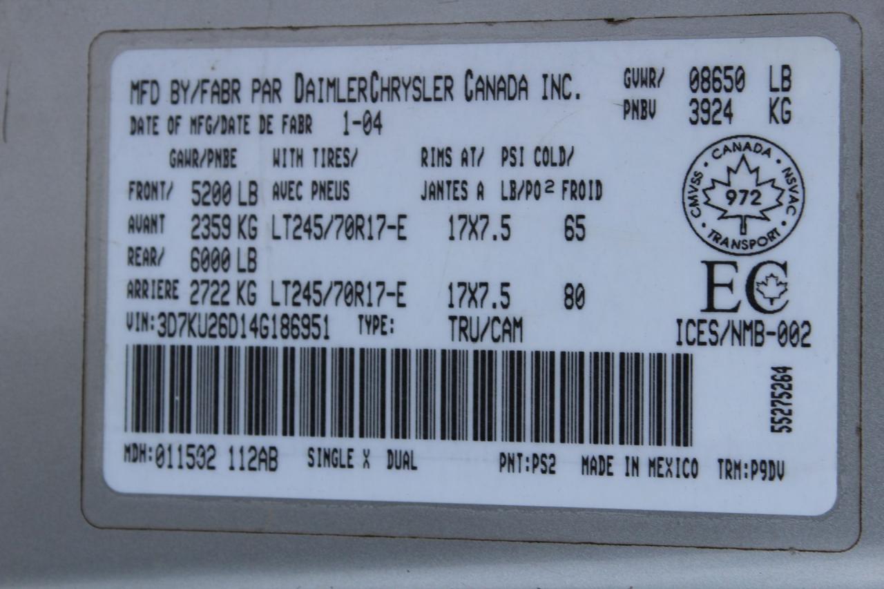 2004 Dodge Ram 2500 ST Photo