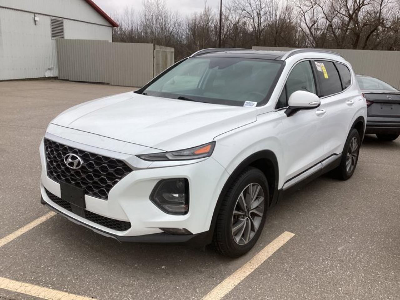 This Hyundai Santa Fe has a strong Gas 4cyl 2.4 L engine powering this Automatic transmission. Black Leather Seating Surfaces, Power Passenger Seat, Power Drivers Seat, Panoramic Roof.*This Hyundai Santa Fe Comes Equipped with These Options *Leather Seats, Lane Departure, Heated Steering Wheel, Heated Seats - Front, Blind Spot Monitoring, Apple Carplay, Android Auto, Adaptive Cruise, Transmission: 8-Speed Automatic w/Shiftronic -includes: manual mode, Tires: P235/60R18, Lane Keeping Assist (LKA) Lane Keeping Assist, GVWR: 2,210 kgs, Forward Collision-Avoidance Assist (FCA), Engine: 2.4L GDI E-CVVT 16-Valve 4-Cylinder w/Idle Start-Stop, Collision Mitigation-Rear.*Stop By Today *Youve earned this- stop by Haldimand Motors Ltd. located at 42 Talbot St E, Cayuga, ON N0A 1E0 to make this car yours today!