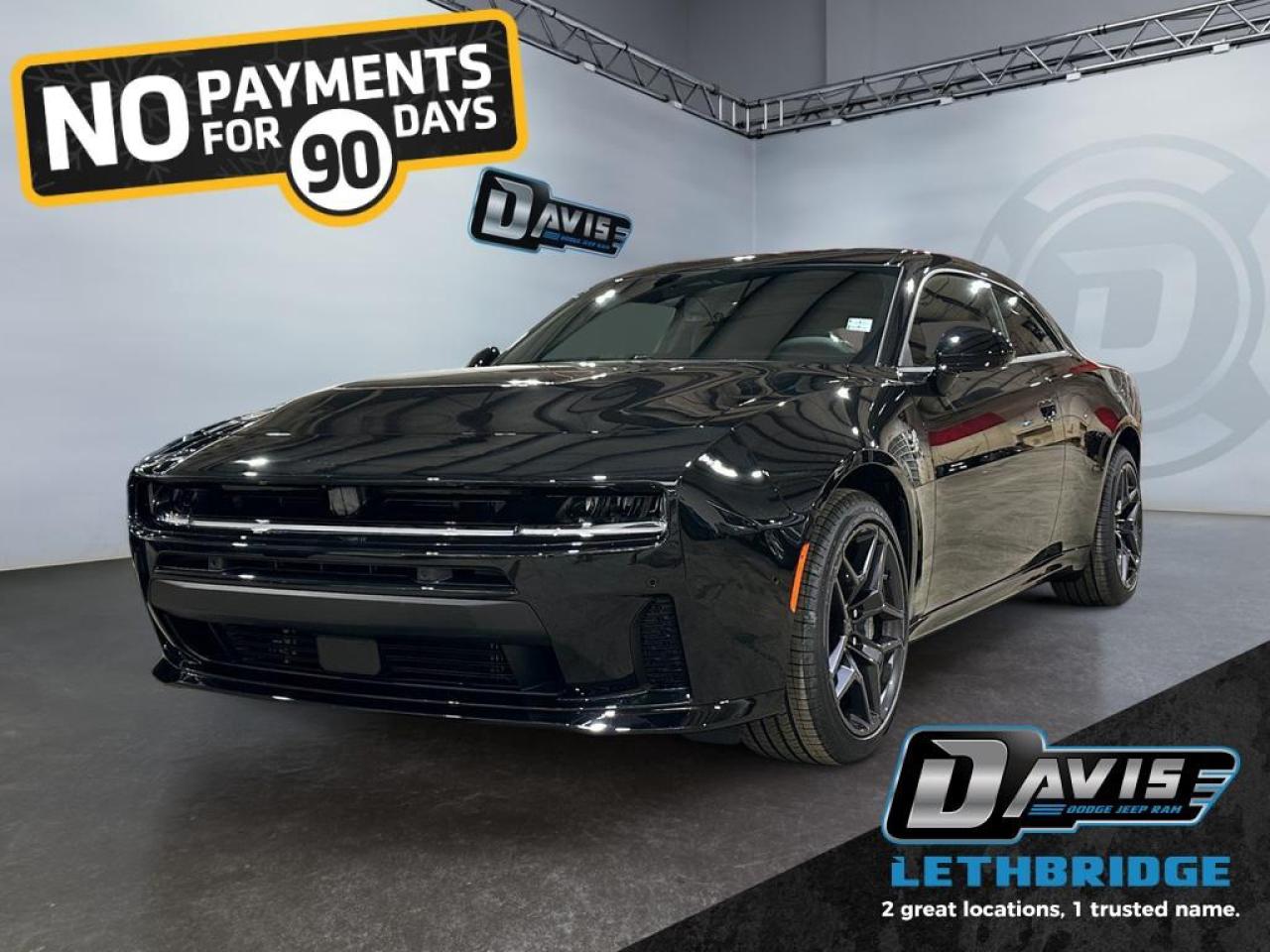 <b>Adaptive Cruise, Line Lock, Launch Control, 18 Speaker Alpine Sound System</b><br /> <br /> <br />The 2026 Dodge Charger Scat Pack 2-Door AWD brings a bold new chapter to Dodge muscle, combining aggressive coupe styling with advanced performance engineering. Finished in Diamond Black Crystal Pearl, it features Scat Pack badging, a functional performance hood with heat extractors, black exterior accents, LED lighting, and a rear performance spoiler that gives it a powerful, unmistakable road presence.<br /><br />Power comes from a 3.0L Twin-Turbo Sixpack High-Output engine paired with an 8-speed automatic transmission and all-wheel drive, delivering strong acceleration with confident traction in all driving conditions. Performance-focused hardware such as an active exhaust, launch control, line lock, mechanical limited-slip differential, and performance suspension and brakes make this Charger Scat Pack as capable on the street as it is thrilling to drive.<br /><br />Inside, the driver-centric cabin blends comfort and cutting-edge technology with heated and ventilated front seats, a flat-top performance steering wheel with paddle shifters, and a fully digital cockpit. Features include Uconnect 5 NAV with a 12.3-inch touchscreen, head-up display, wireless Apple CarPlay and Android Auto, wireless charging, an Alpine 18-speaker premium audio system, and advanced safety technologies like adaptive cruise control, surround-view camera, blind spot monitoring, and active lane management. This Charger Scat Pack delivers modern muscle with everyday refinement and innovation.<br /> <br />To apply right now for financing use this link: <a href=https://www.bridgecitychrysler.com/pre-approval/ target=_blank rel=nofollow noopener noreferrer>https://www.bridgecitychrysler.com/pre-approval/</a><br /><br /> <br /><br />As a premier Chrysler, Dodge, Jeep and RAM dealership, Bridge City Chrysler proudly offers an extensive selection of new and used vehicles to meet every drivers needs. Customers across Lethbridge, Fort Macleod, Taber, Claresholm, Coaldale, and beyond trust us for daily vehicle specials, certified service and parts, and a seamless online inventory experience. <br /><br /> With competitive financing options and expert support, we make car buying easy and enjoyable. <br /><br /> Ready to hit the road? Schedule your test drive today at Bridge City Chrysler, your trusted Chrysler, Dodge, Jeep and RAM dealer in Lethbridge, Alberta.<br /><br /> Vehicle pricing offer shown expires 2026-01-31. <br /> Come by and check out our fleet of 80+ used cars and trucks and 130+ new cars and trucks for sale in Lethbridge. o~o