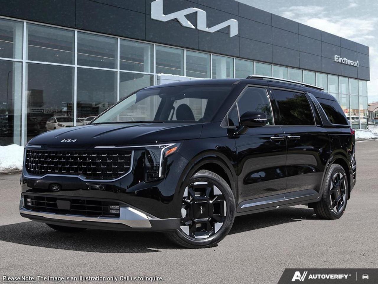 Rain Sensing Wipers| Passenger View Camera/ Communication| Artificial Leather Seats| Wireless Phone Charger| ECM Mirror with Homelink| Heated Front Seats| Power Sliding Doors| Smart Power Tailgate| Heated Leather Steering Wheel| 8- Passenger| Navigation| Smart Key| Push Button Start| Kia Connect| Android Auto| Apple CarPlay| Heated Front Seats| Trailer Package| Heated Wired Windshield| Navigation Based Smart Cruise Control| Rearview Camera and More!
Its Time To Conquer Winter With Birchwood Kia Regent! Get Up To $3,000 Bonus Available Now On Select Carlines!

All Birchwood Kia Regent new vehicles come equipped with:

*Full Tank of Gas
*Premium DEFA Block Heater
*Kia Weathertech Genuine Floor Liners
*Kia Genuine Wheel Locks
*Kia Genuine Touch-Up Paint Pen

You may qualify for additional savings on your purchase! Ask us about our:
1% Loyalty Rate Reduction 
$500 Graduate Rebate Program
$500 Military Benefit
$750 Mobility Assistance Program
First Time Vehicle Buyer Program

Call us at 204-667-9993 to book your appointment and have this vehicle ready for a test drive when you arrive. 
              
Only at Birchwood Kia Regent: The price you see is the price you pay with no hidden fees or charges.

Dealer permit #4176.
Dealer permit #4176