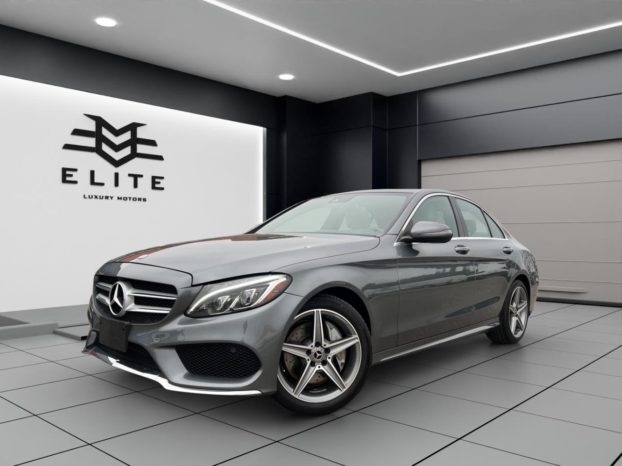 2018 Mercedes-Benz C-Class C300 4MATIC - AMG PKG - SUNROOF - LEATHER !! Photo2