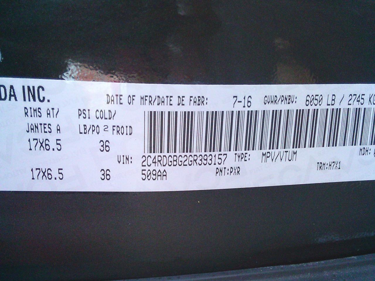 2016 Dodge Grand Caravan 4dr Wgn Canada Value Package Photo