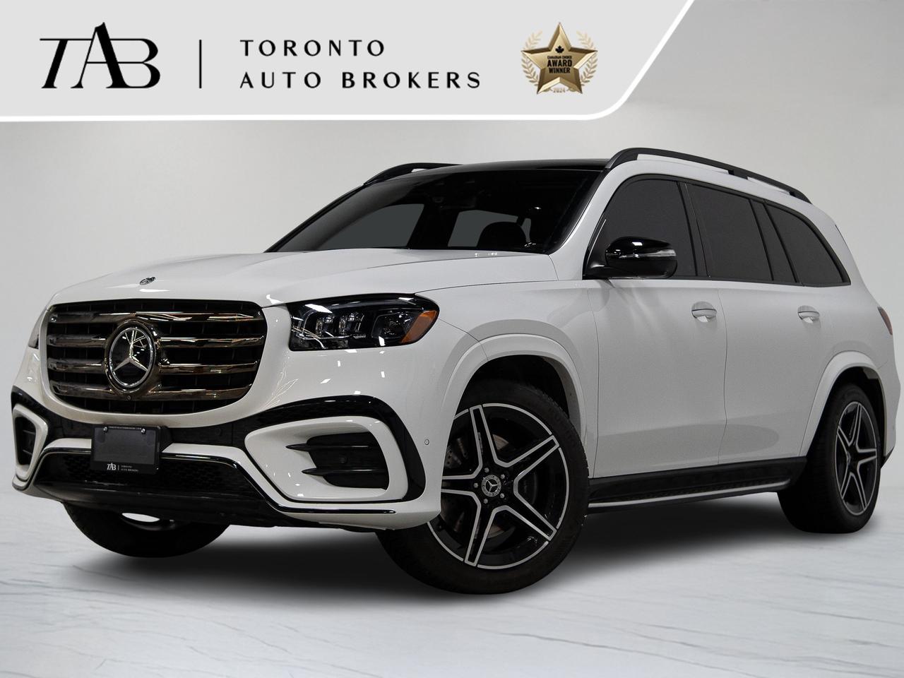 This 2024 Mercedes-Benz GLS 450 AMG is a local Ontario vehicle with a clean Carfax report and includes remaining manufacturer warranty coverage until November 13, 2027, or up to 80,000 km, offering a premium combination of performance, luxury, and versatility. With its AMG styling package, spacious 7-passenger seating, and stunning 21-inch wheels, this GLS 450 delivers an exceptional driving experience for both everyday commutes and long road trips.

Key features include:

Exclusive Trim - 2,300
Night Package - 4,200
Driver Assistance Package - 2,600
Black Leather Upholstery - 2,105
Wood/Leather Steering Wheel - 780
Aluminum Running Boards - 845
Climate-Controlled Cupholders - 235


NOW OFFERING 3 MONTH DEFERRED FINANCING PAYMENTS ON APPROVED CREDIT. 

WE OFFER THE BEST FINANCE RATES, AND DONT CHARGE ANY FINANCING FEE 

Looking for a top-rated pre-owned luxury car dealership in the GTA? Look no further than Toronto Auto Brokers (TAB)! Were proud to have won multiple awards, including the 2024 AutoTrader Best Priced Dealer, the 2024 CarGurus Award, the 2025 Top Choice Award, the 2025 Consumer Satisfaction Award, the 2025 Canadian Choice Award, the 2025 Three Best Rated Dealer Award, and many more!

With 30 years of experience serving the Greater Toronto Area, TAB is a respected and trusted name in the pre-owned luxury car industry. Our 30,000 sq.Ft indoor showroom is home to a wide range of luxury vehicles from top brands like BMW, Mercedes-Benz, Audi, Porsche, Land Rover, Jaguar, Aston Martin, Bentley, Maserati, and more. And we dont just serve the GTA, were proud to offer our services to all cities in Canada, including Vancouver, Montreal, Calgary, Edmonton, Winnipeg, Saskatchewan, Halifax, and more.

At TAB, were committed to providing a no-pressure environment and honest work ethics. As a family-owned and operated business, we treat every customer like family and ensure that every interaction is a positive one. Come experience the TAB Lifestyle at its truest form, luxury car buying has never been more enjoyable and exciting!

Call us today or visit our website to learn more about our inventory and services. And remember, all prices exclude applicable taxes and licensing, and vehicles can be certified at an additional cost of $999.