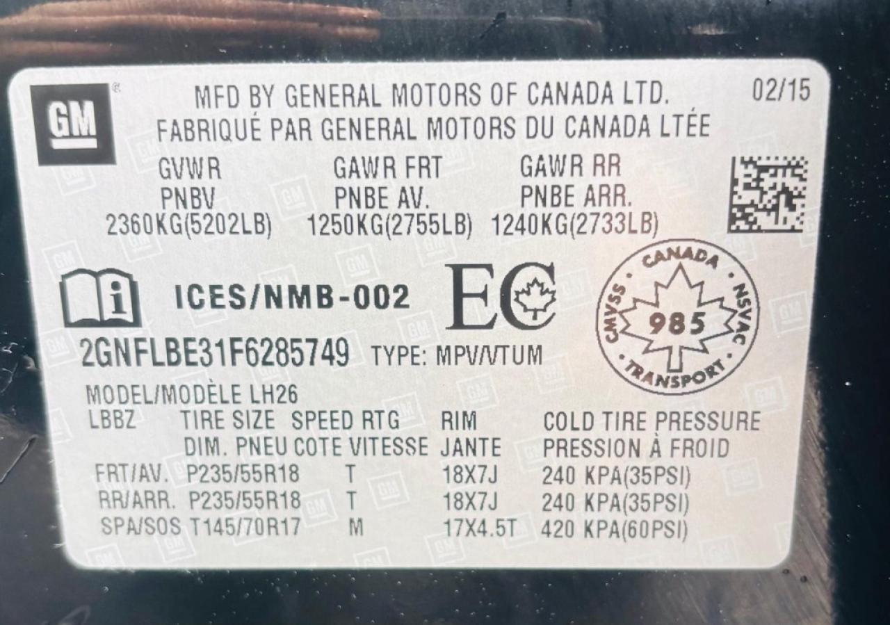 2015 Chevrolet Equinox 1LT Front-wheel Drive Automatic Photo