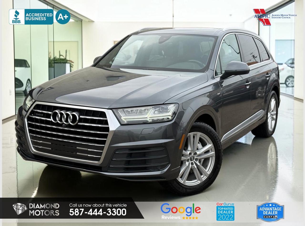 CLEARANCE PRICED  PRICED TO MOVE <br/> LIMITED TIME at Diamond Motors <br/> Drive away with a FREE 1-Year Warranty* + low payments included at Listed Price. *Limited warranty. Terms & conditions apply. Ask in store for details. <br/> <br/> <br/> Now Available: 2017 Audi Q7 Progressiv S-Line AWD Grey has 145,047 KM on it. 3L 6 Cylinder Engine engine, All-Wheel Drive, Automatic transmission, 7 Seater passengers, on special price for $18,500.00. <br/> 3L 6 CYLINDER ENGINE, ALL WHEEL DRIVE, LEATHER, DIGITAL CLUSTER, HEATED SEATS, HEATED STEERING WHEEL, NAVIGATION, PANORAMIC ROOF, BACKUP CAMERA, BLUETOOTH, KEYLESS ENTRY, PUSH START, AND MUCH MORE! <br/> <br/> <br/> Book your appointment today for Test Drive. We offer contactless Test drives & Virtual Walkarounds. Stock Number: 261165 <br/> Disclosure: This vehicle was previously registered in BC. Vehicle has passed all required inspections in Alberta. <br/> At Diamond Motors, we are dedicated to providing you with an outstanding car-buying experience, offering quality pre-owned vehicles at prices that fit your budget. Our transparent and honest approach means you can expect straightforward guidance without any high-pressure sales tactics. We believe in building lasting relationships with our customers by offering personalized service tailored to your needs. From the moment you step onto our lot, our team is here to support you every step of the way, ensuring you leave confident in your decision. Trust, integrity, and customer satisfaction are the foundation of everything we do. <br/> <br/> <br/> Why Choose Diamond Motors?<br/> <br/> Certified Pre-Owned Vehicles <br/> Family Owned & Operated <br/> 100+ Vehicles in Stock <br/> Finance & Extended Warranty Available <br/> Transparent Pricing <br/> Inspection & Carfax Provided <br/> No-Pressure Buying Experience <br/> Full Disclosure Guaranteed <br/> Top Google Rated Dealership <br/> Trade-Ins Welcome <br/> AMVIC Licensed & BBB Accredited <br/> CarGurus Top-Rated Dealer (2022 & 2024) <br/> <br/> <br/> Phone to schedule an appointment @ 587-444-3300 or simply browse our inventory online www.diamondmotors.ca or come and see us at our location at <br/> 3403 93 street NW, Edmonton, T6E 6A4 <br/> <br/> <br/> To view the rest of our inventory: <br/> www.diamondmotors.ca/inventory <br/> <br/> <br/> This dealership provides all required disclosures in accordance with AMVIC regulations. A completed Mechanical Fitness Assessment and its associated inspection work order will be supplied with every vehicle. A Carfax (or equivalent) vehicle history report will also be provided, including available information on previous damage, accident history, stolen or salvage status, and jurisdictional records. <br/> Customers are encouraged to review all vehicle features, options, and equipment for accuracy prior to purchase. <br/>