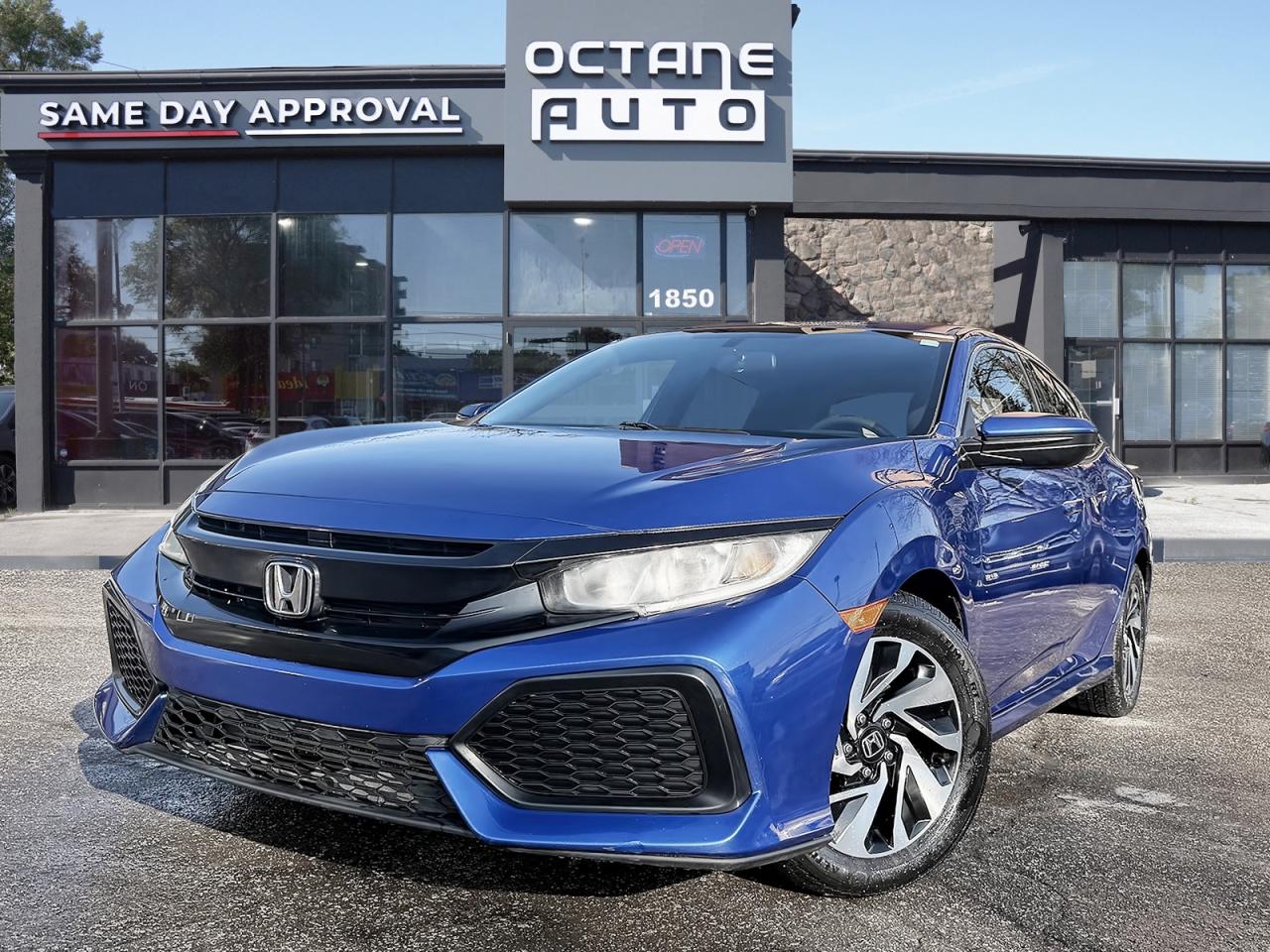 <p data-start=0 data-end=340><strong data-start=0 data-end=340><span><font color=#000000>2017 Honda Civic Hatchback LX sporty hatchback design | remote starter | heated front seats | rear view camera with parking sensors | Bluetooth connectivity | steering wheel audio controls | air conditioning | power windows | power locks | keyless entry | split-folding rear seats.</font></span></strong></p><p data-start=342 data-end=464><font color=#000000><span>Available Now at Octane Used Cars!</span><br data-start=376 data-end=379><span> 1850 Lawrence Ave E, Scarborough, ON M1R 2Y4</span><br data-start=423 data-end=426><span> Call us today to book your test drive!</span></font></p><hr data-start=467 data-end=470><h3 data-start=472 data-end=491><span><font color=#000000><b>CERTIFICATION</b></font></span></h3><p data-start=493 data-end=839><span><font color=#000000>All our vehicles go through a comprehensive safety inspection that exceeds industry standards. Certification includes a full inspection, oil change, and professional detailing before delivery. Vehicles are not drivable if not certified and not e-tested. A certification package is available for $699. Trade-ins welcome. Taxes and licensing extra.</font></span></p><hr data-start=842 data-end=845><h3 data-start=847 data-end=862><span><font color=#000000><b>FINANCING</b></font></span></h3><p data-start=864 data-end=1033><span><font color=#000000>Good credit, bad credit, or no credit we can help. Instant approvals available with flexible plans tailored to your needs. Financing deals are subject to an admin fee.</font></span></p><hr data-start=1036 data-end=1039><h3 data-start=1041 data-end=1055><span><font color=#000000><b>WARRANTY</b></font></span></h3><p data-start=1057 data-end=1176><span><font color=#000000>This Honda Civic Hatchback LX qualifies for extended warranty options. Our team can help you choose the right coverage.</font></span></p><hr data-start=1179 data-end=1182><h3 data-start=1184 data-end=1195><span><font color=#000000><b>PRICE</b></font></span></h3><p><span><font color=#000000> </font></span></p><p data-start=1197 data-end=1398 data-is-last-node= data-is-only-node=><span><font color=#000000>At Octane Used Cars, we believe in fair, transparent, no-haggle pricing. We monitor the market to keep our vehicles priced competitively, giving you the best value with a no-pressure buying experience</font></span></p>