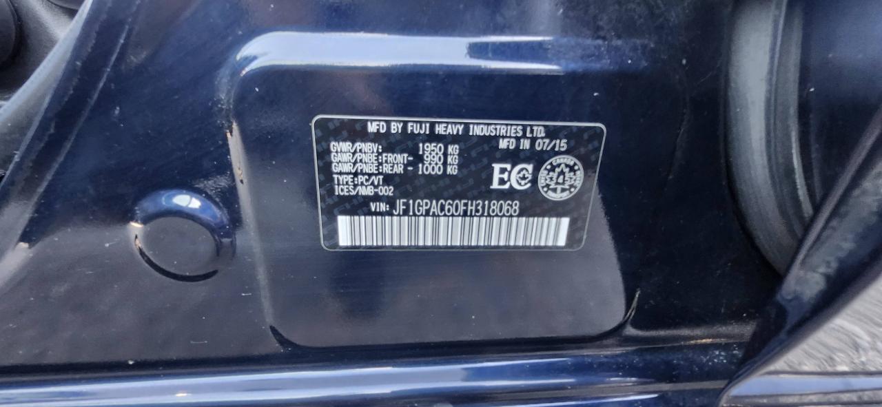 2015 Subaru Impreza 5dr HB CVT 2.0i w/Touring Pkg Photo