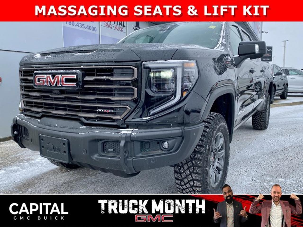 Check out this 2026 Sierra 1500 AT4X... This ultimate off-road luxury truck comes fully equipped with the exclusive Obsidian Rush interior, Power Sunroof, Heated and Cooled Seats, Heated Steering, Heated Rear Seats, Heads-up Display, Rear Streaming Mirror, 360 CAM, Adaptive Cruise Control, MultiPro Tailgate, 2 Inch Factory Lift with Multimatic DSSV dampers, AEV stamped steel front bumper, and so much more! CALL NOWAsk for the Internet Department for more information or book your test drive today! Text 507-585-4395 for fast answers at your fingertips!AMVIC Licensed Dealer - Licence Number B1044900Disclaimer: All prices are plus taxes and include all cash credits and loyalties. See dealer for details. AMVIC Licensed Dealer # B1044900