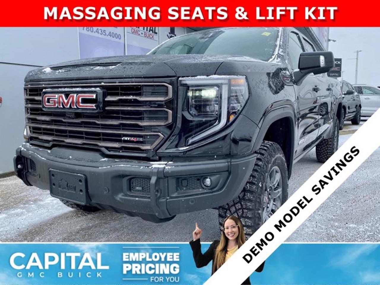 Check out this 2026 Sierra 1500 AT4X... This ultimate off-road luxury truck comes fully equipped with the exclusive Obsidian Rush interior, Power Sunroof, Heated and Cooled Seats, Heated Steering, Heated Rear Seats, Heads-up Display, Rear Streaming Mirror, 360 CAM, Adaptive Cruise Control, MultiPro Tailgate, 2 Inch Factory Lift with Multimatic DSSV dampers, AEV stamped steel front bumper, and so much more! CALL NOWAsk for the Internet Department for more information or book your test drive today! Text 507-585-4395 for fast answers at your fingertips!AMVIC Licensed Dealer - Licence Number B1044900
