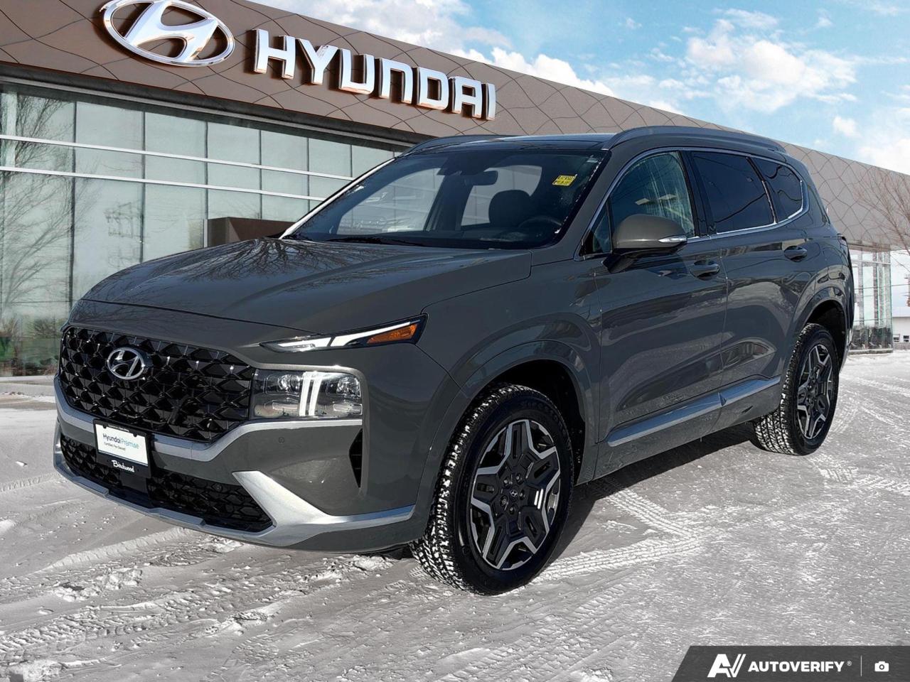 Manitobas #1 Hyundai Dealer! Come and See Why! 

We believe the first step to a great customer experience is transparent pricing and payments. Also, with complete online and in-store experience, we allow you to shop the way you want! 

Thank you for viewing our inventory online, we would love the opportunity to provide you with more information, photos, or a customized video! Please just ask!
Discover the epitome of luxury and performance in this 2021 Hyundai Santa Fe Ultimate Calligraphy. With its sophisticated Nocturne Grey exterior and refined Obsidian Black interior, this SUV is a testament to Hyundais commitment to excellence.

Key Highlights:
- Powerful 2.5L 4-cylinder engine with All-Wheel Drive
- Advanced 8-Speed Automatic Transmission for smooth, efficient driving
- Luxurious leather-appointed heated front and rear seats
- Panoramic sunroof for an open, airy cabin experience
- State-of-the-art Head-Up Display for enhanced driver focus
- Comprehensive safety features including Blind Spot Detection
- Premium 19-inch alloy wheels for a commanding presence

At Birchwood Hyundai, were dedicated to providing an exceptional car-buying experience. Whether youre ready to take the next step or have questions, our team is here to assist. Schedule a test drive today and experience the Santa Fes perfect blend of comfort, technology, and performance firsthand. Visit our website or contact us directly to start your journey with Manitobas #1 Hyundai Dealer.
All Used Vehicles at Birchwood Hyundai include: 

*Full Multi-point Inspection 
*Free CARFAX vehicle report 
*Full tank of gas 
*Detailed cleaning 

Want a better look at a part or feature of this vehicle? Contact us and we can provide you a personalized video to show you in detail!

Experience WAH at Birchwood Hyundai on McPhillips today and see why everyone is heading North to buy their new Hyundai!

Dealer permit #4423
Dealer permit #4423